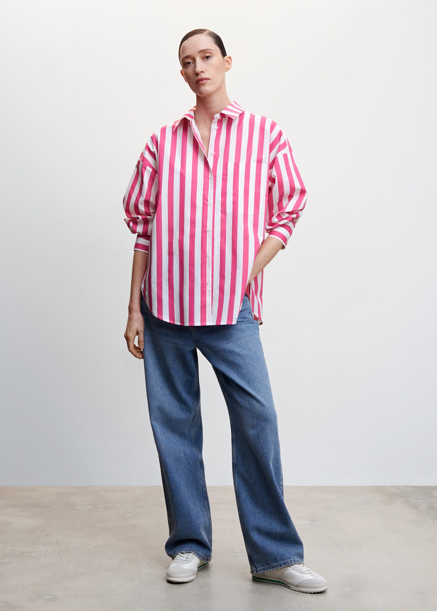 Oversize striped shirt - General plane