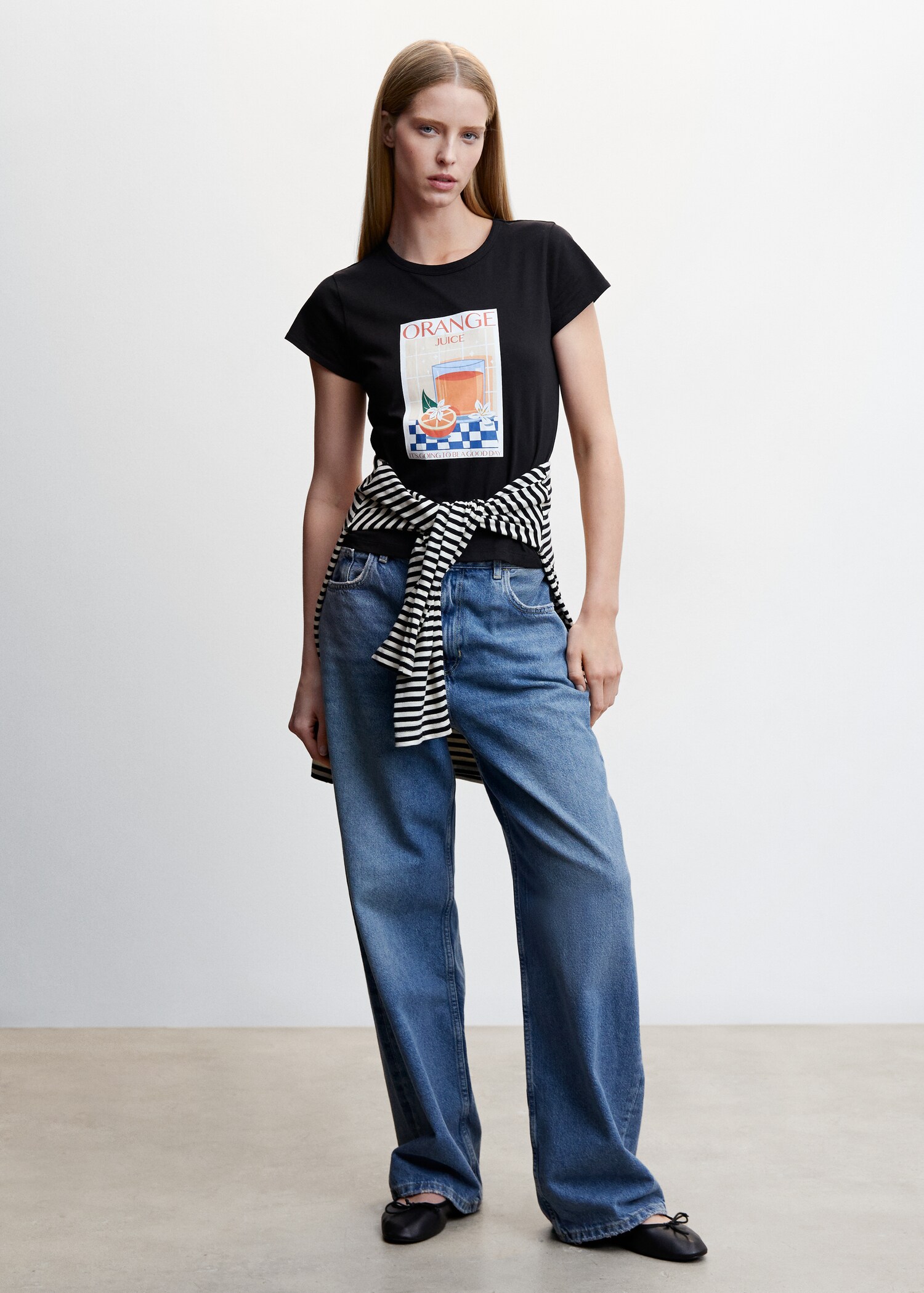 Short-sleeved printed t-shirt - General plane