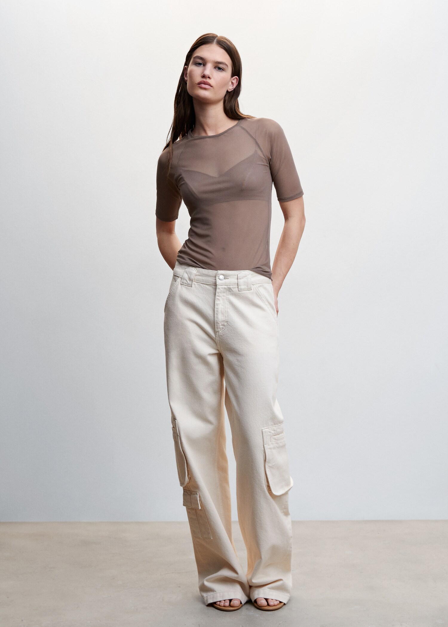 Semi-transparent bra top - General plane