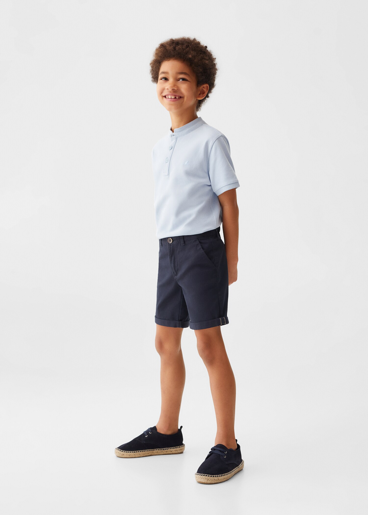 Polo cotó coll mao - Pla general