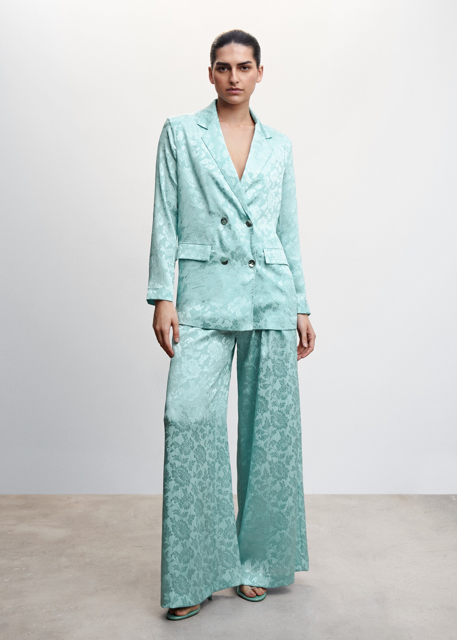Jacquard-Anzughose - Allgemeine Ansicht