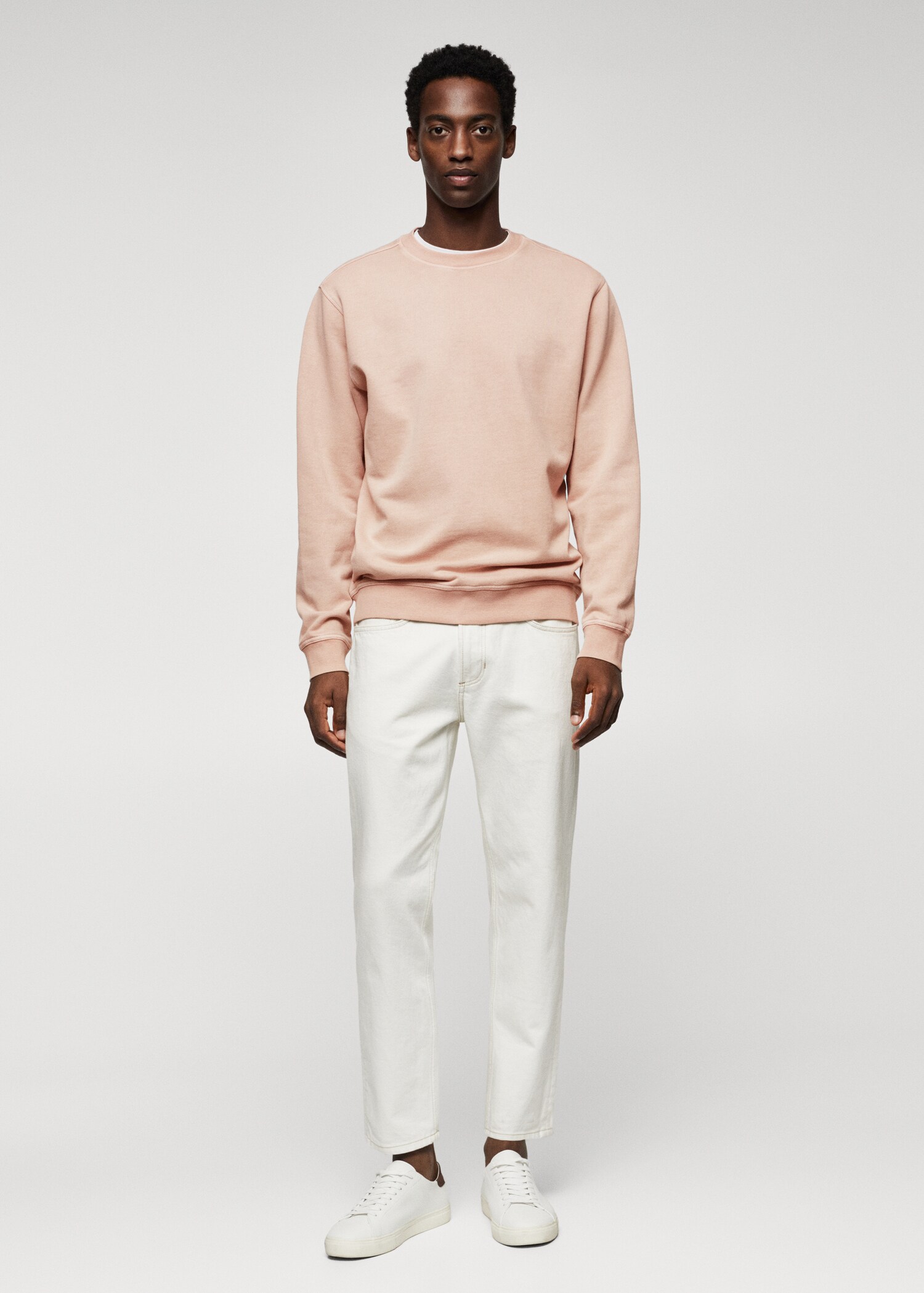 Sweatshirt aus gefärbter Baumwolle - Allgemeine Ansicht