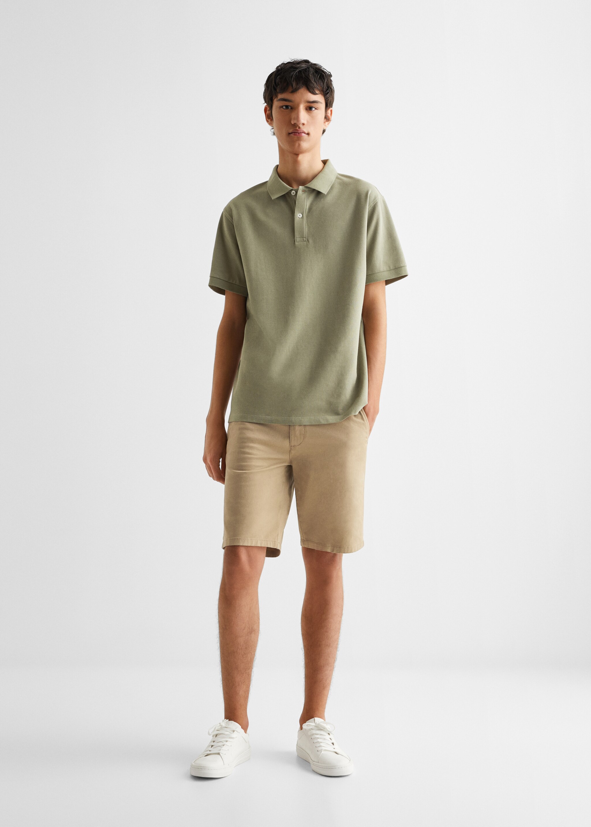 Cotton Bermuda shorts - General plane