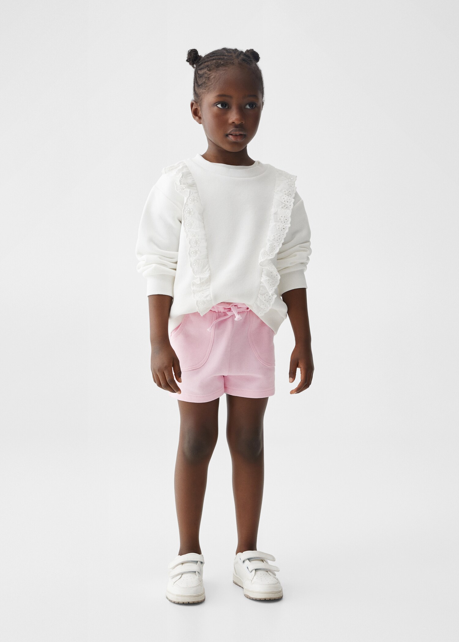Cotton-blend shorts - General plane