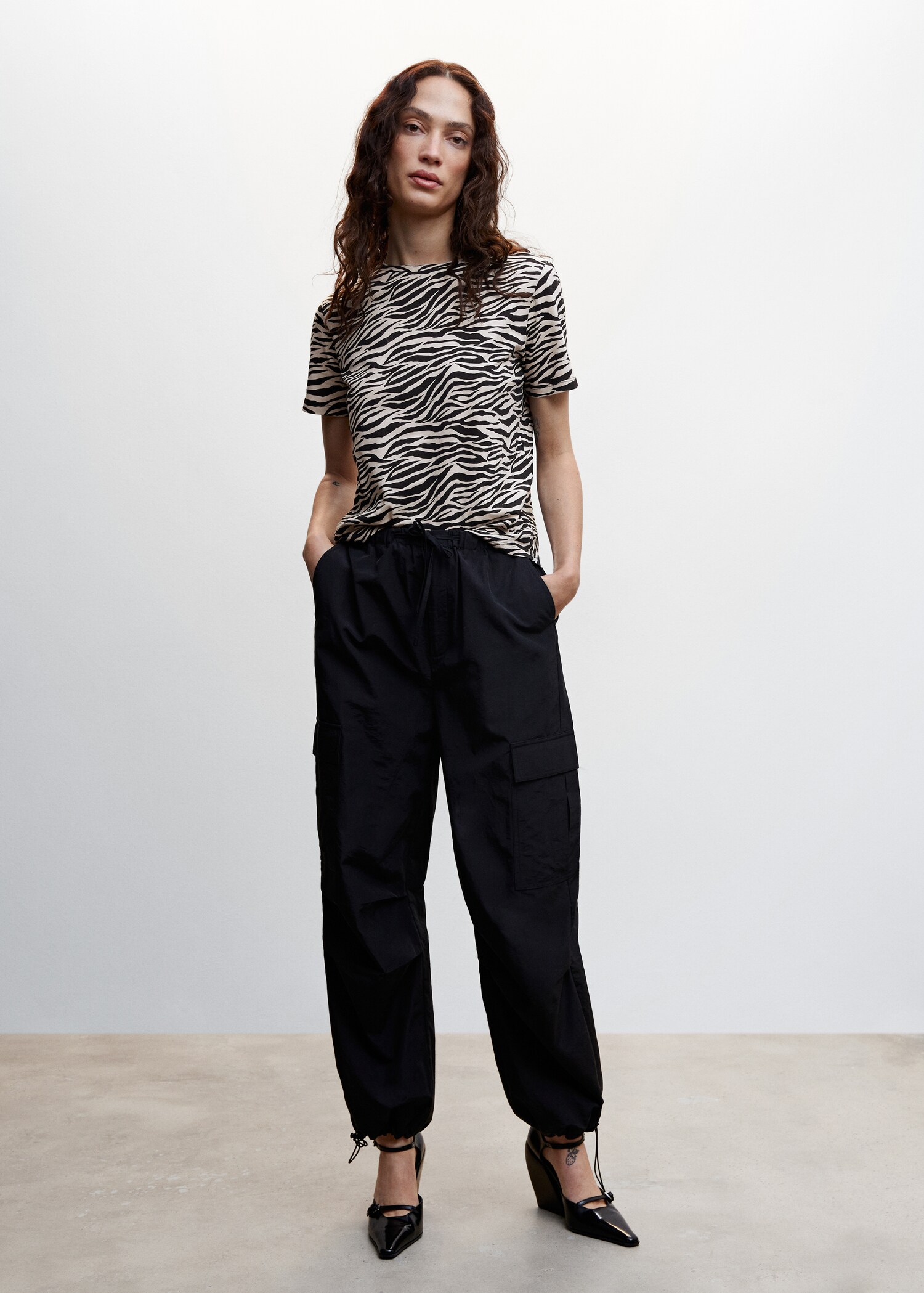 Camiseta animal print - Plano general