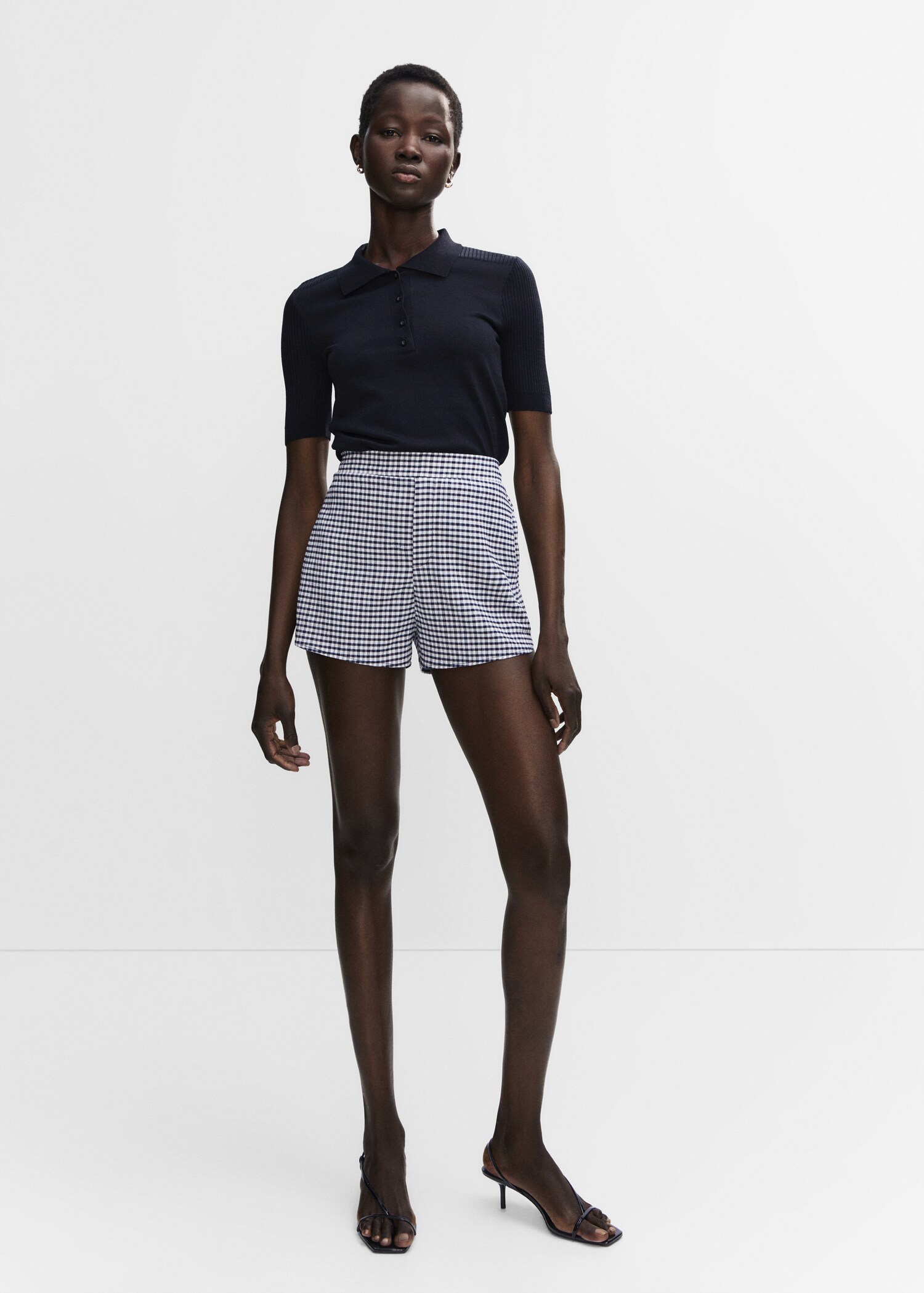 Shorts mit Vichy-Karomuster - Allgemeine Ansicht