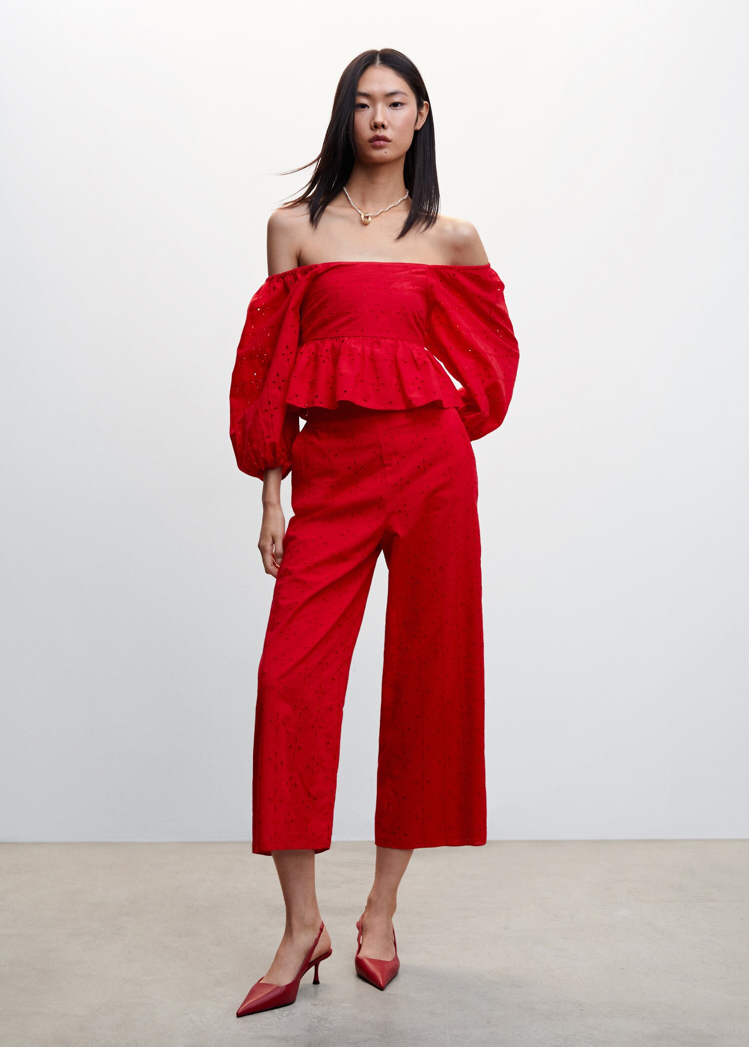 Bluse mit Ballonärmeln - Allgemeine Ansicht