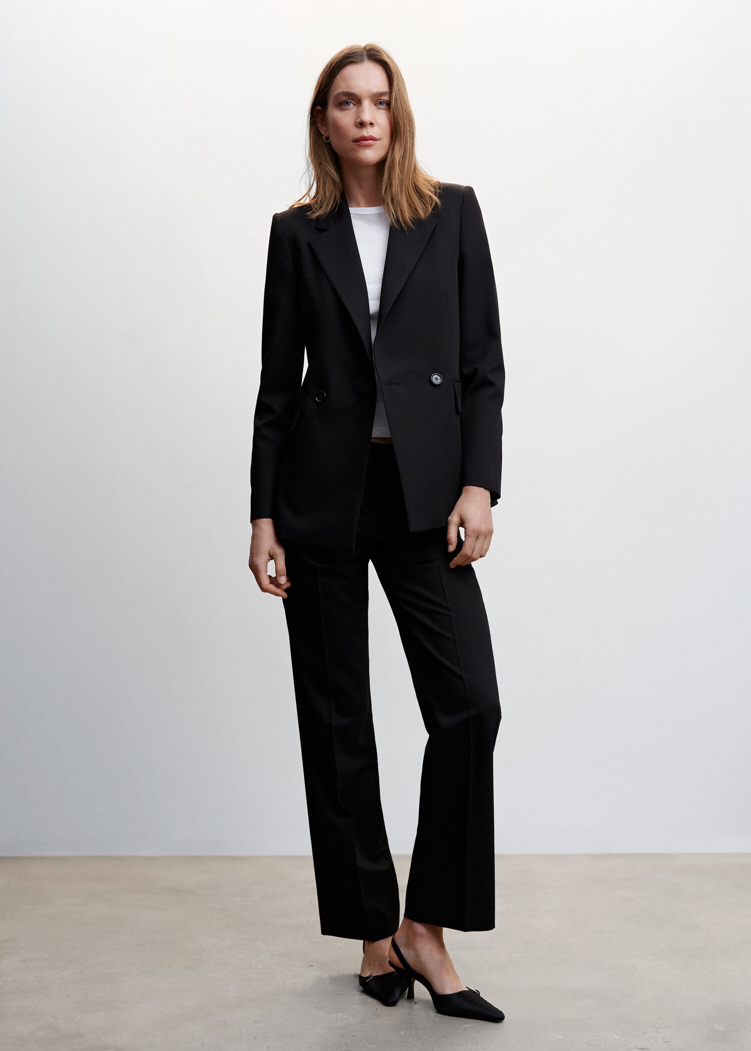 Double-breasted blazer - Overzichtstekening