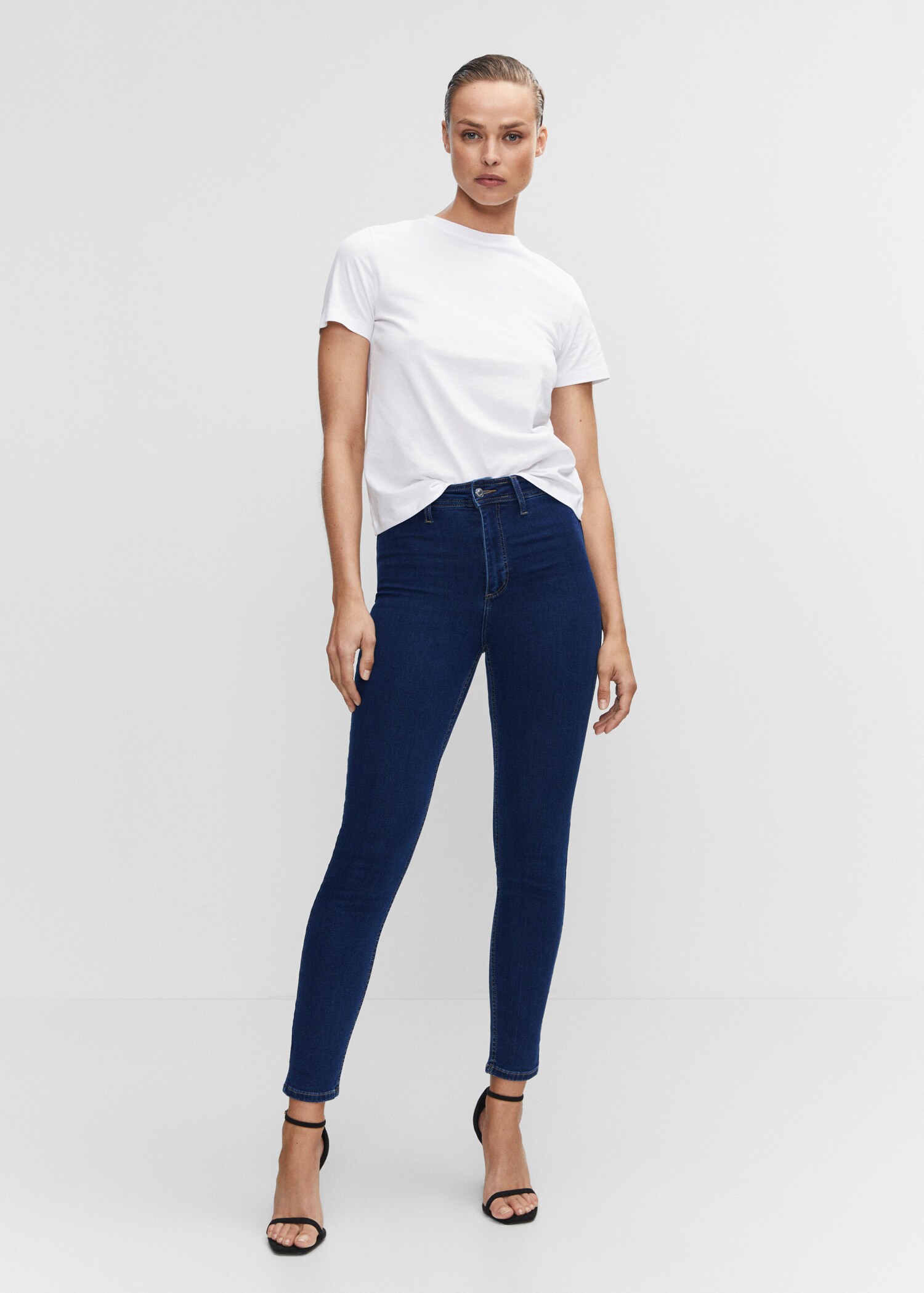Jeggings algodón tiro alto - Plano general