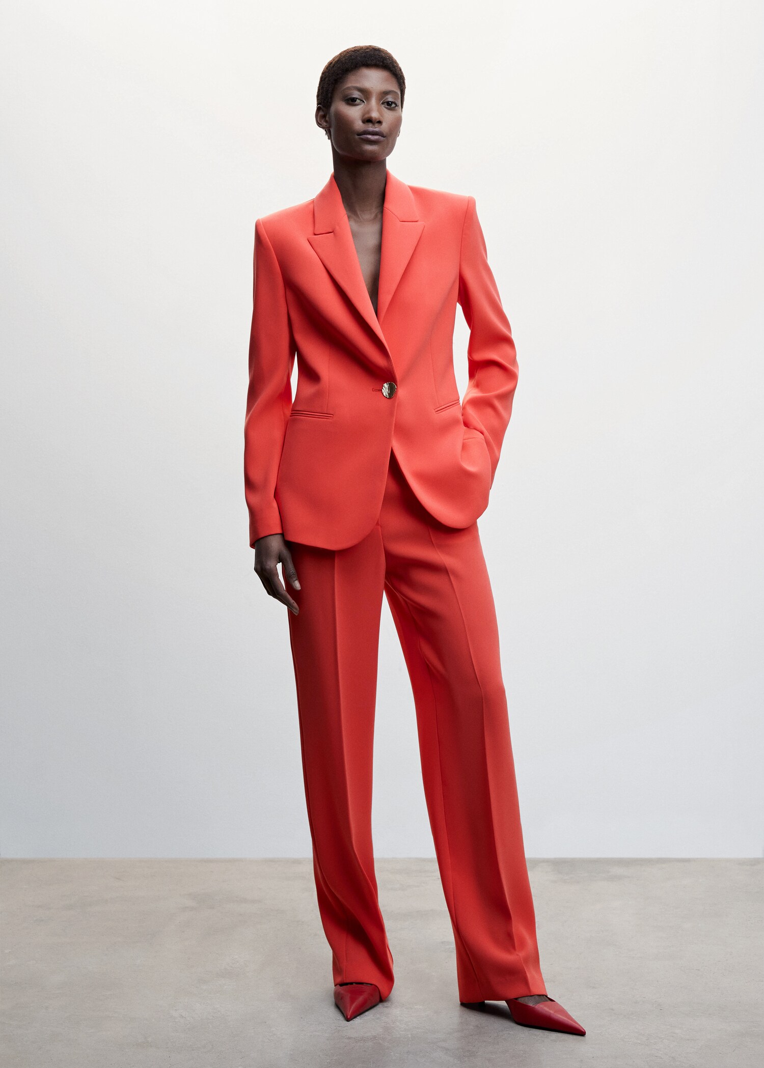  wide leg suit trousers - General plane