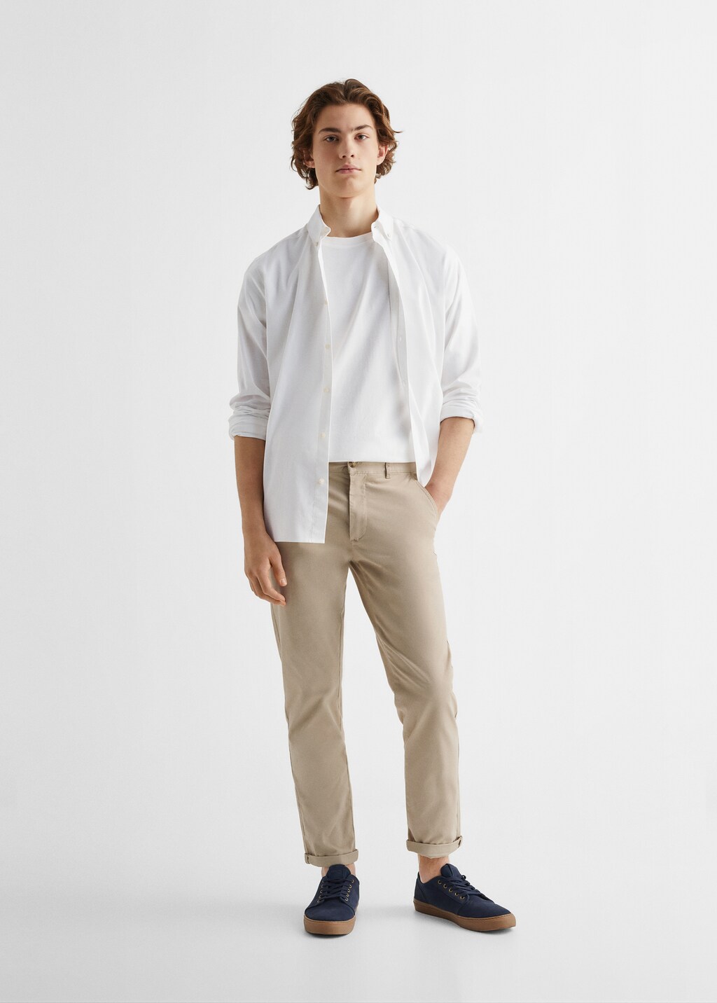 Cotton chinos - Teen Boy | MANGO OUTLET USA