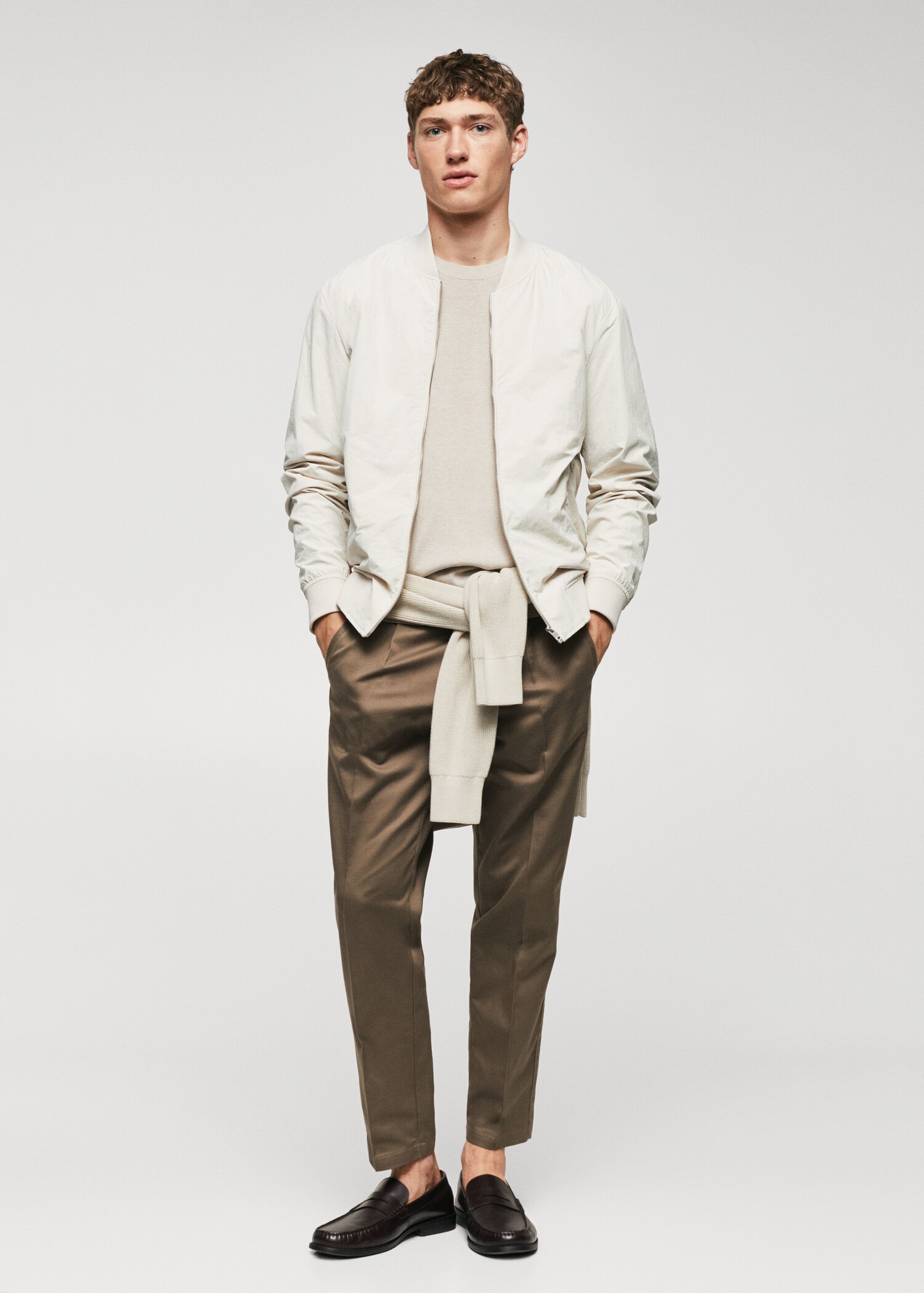 Lightweight fabric bomber jacket - General plane