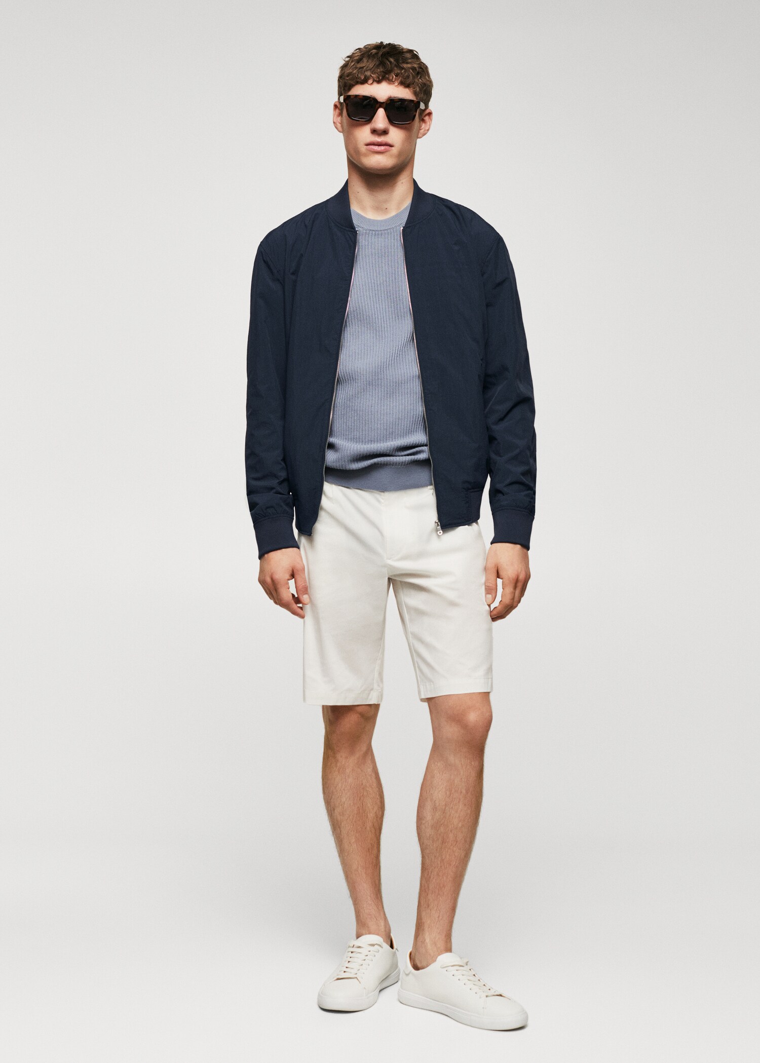 Lightweight fabric bomber jacket - General plane