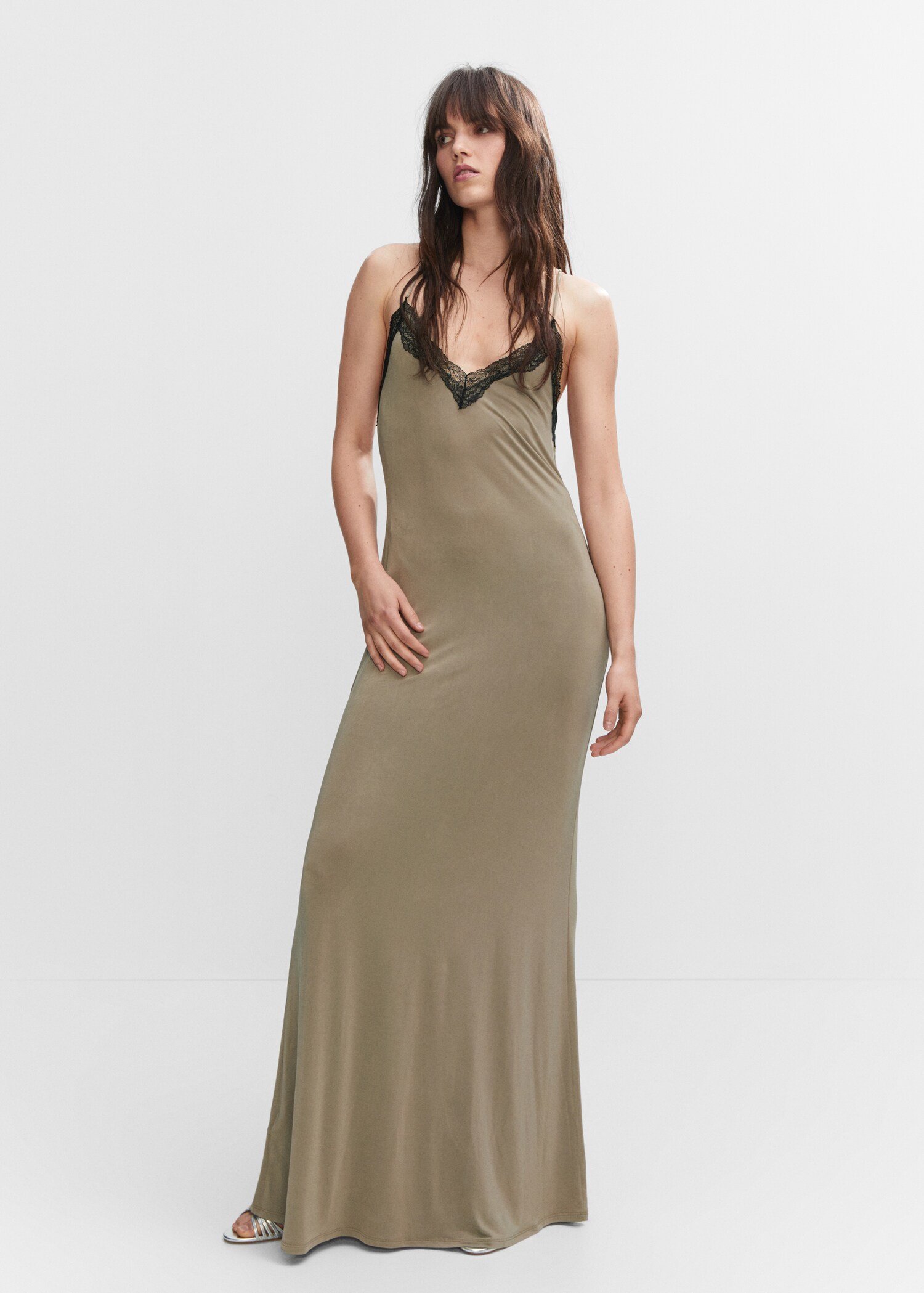 Open-back slip dress - General plane