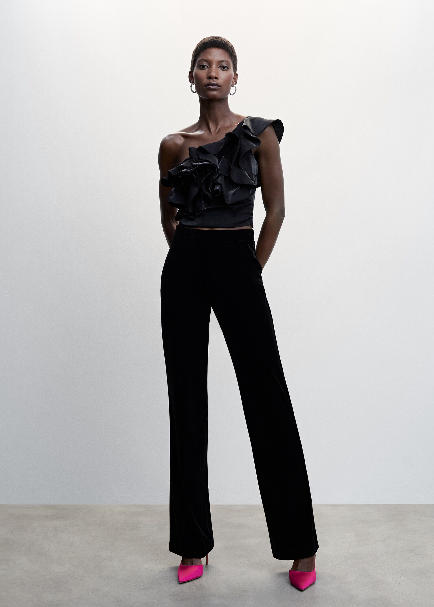 Blouse asymétrique volants - Plan général