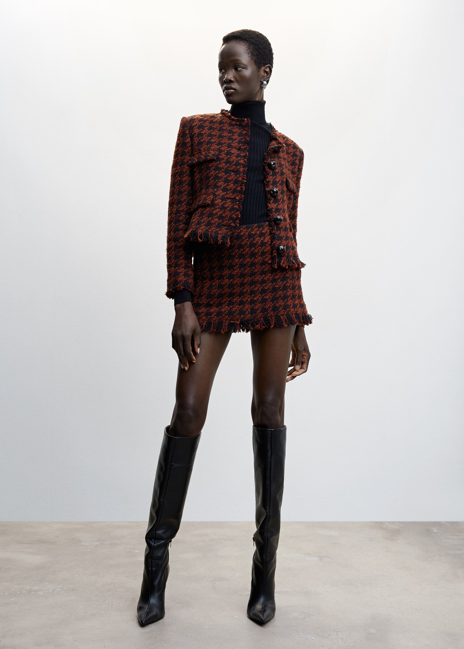 Fusta mini tweed - Plan general