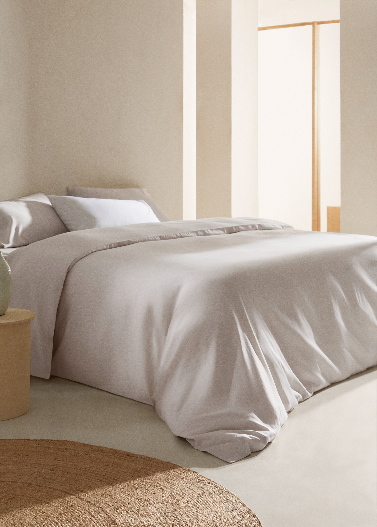 Satijnen dekbedovertrek bed 90 cm - Overzichtstekening