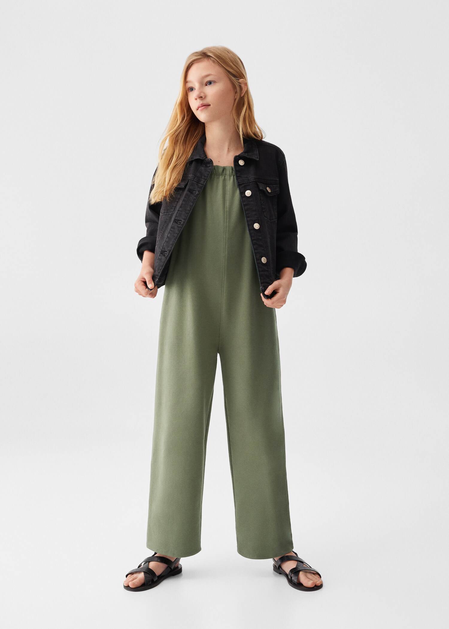 Cotton long jumpsuit - General plane