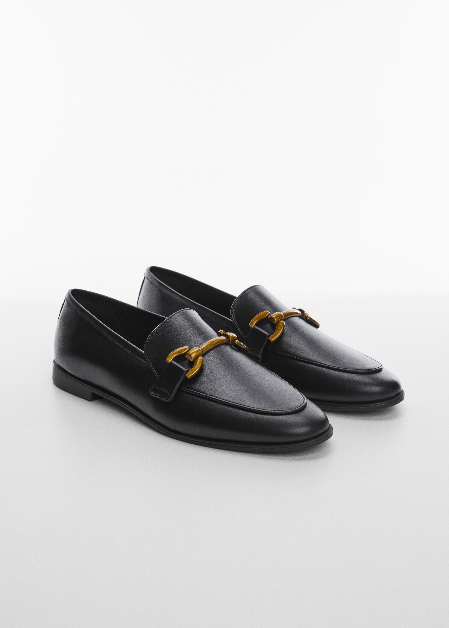 Mocasín piel hebilla - Plano general