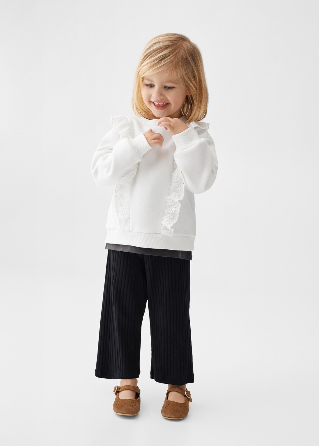 Jupe culotte cotelee