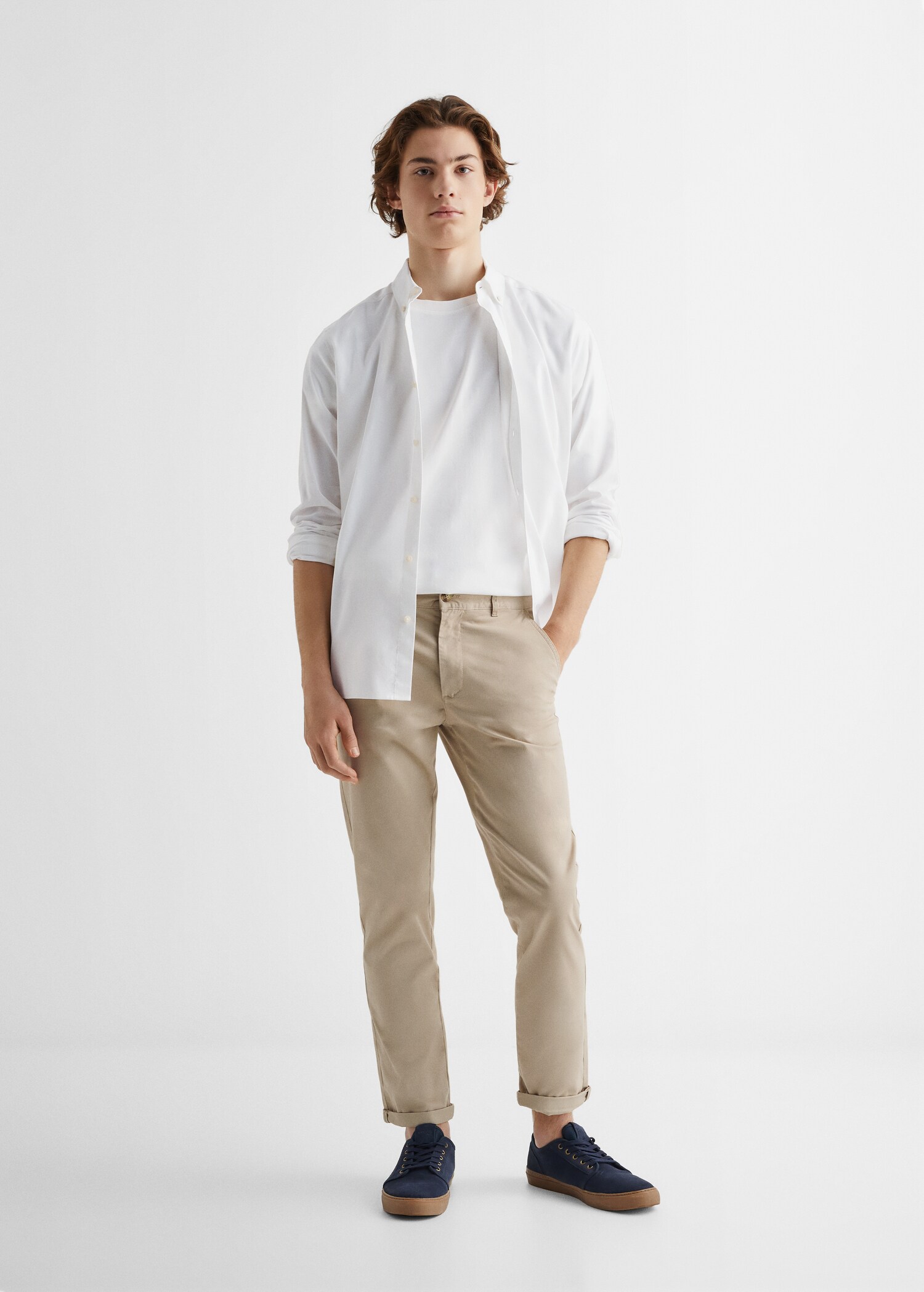 Regular Fit-Hemd aus Oxfordgewebe - Allgemeine Ansicht