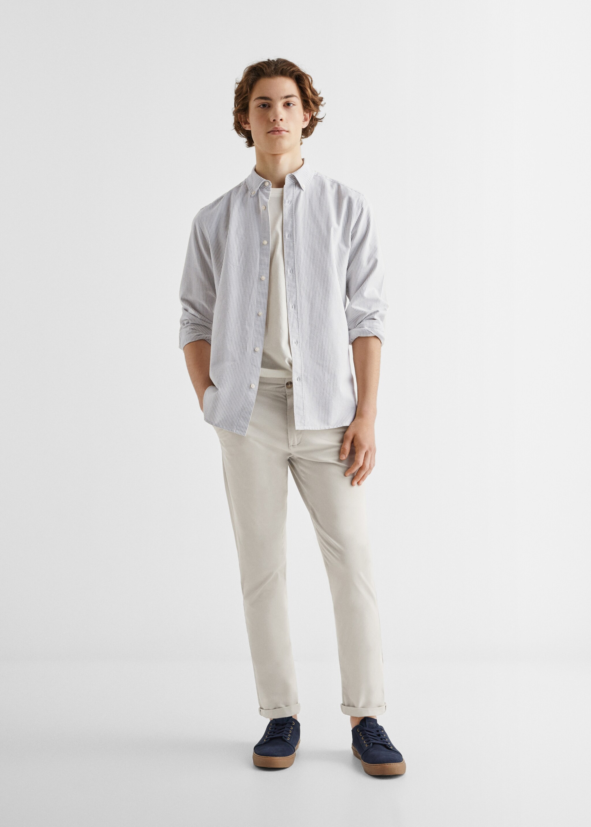 Camicia regular fit Oxford cotone - Piano generale