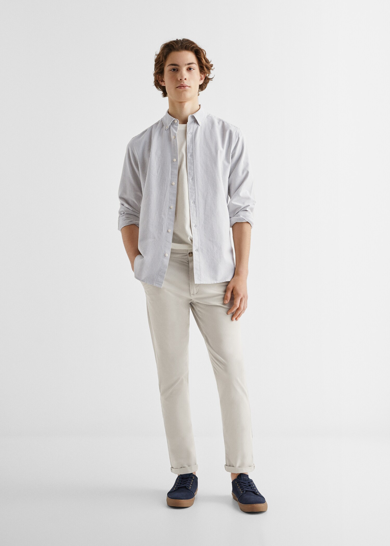 Camicia regular fit Oxford cotone - Piano generale