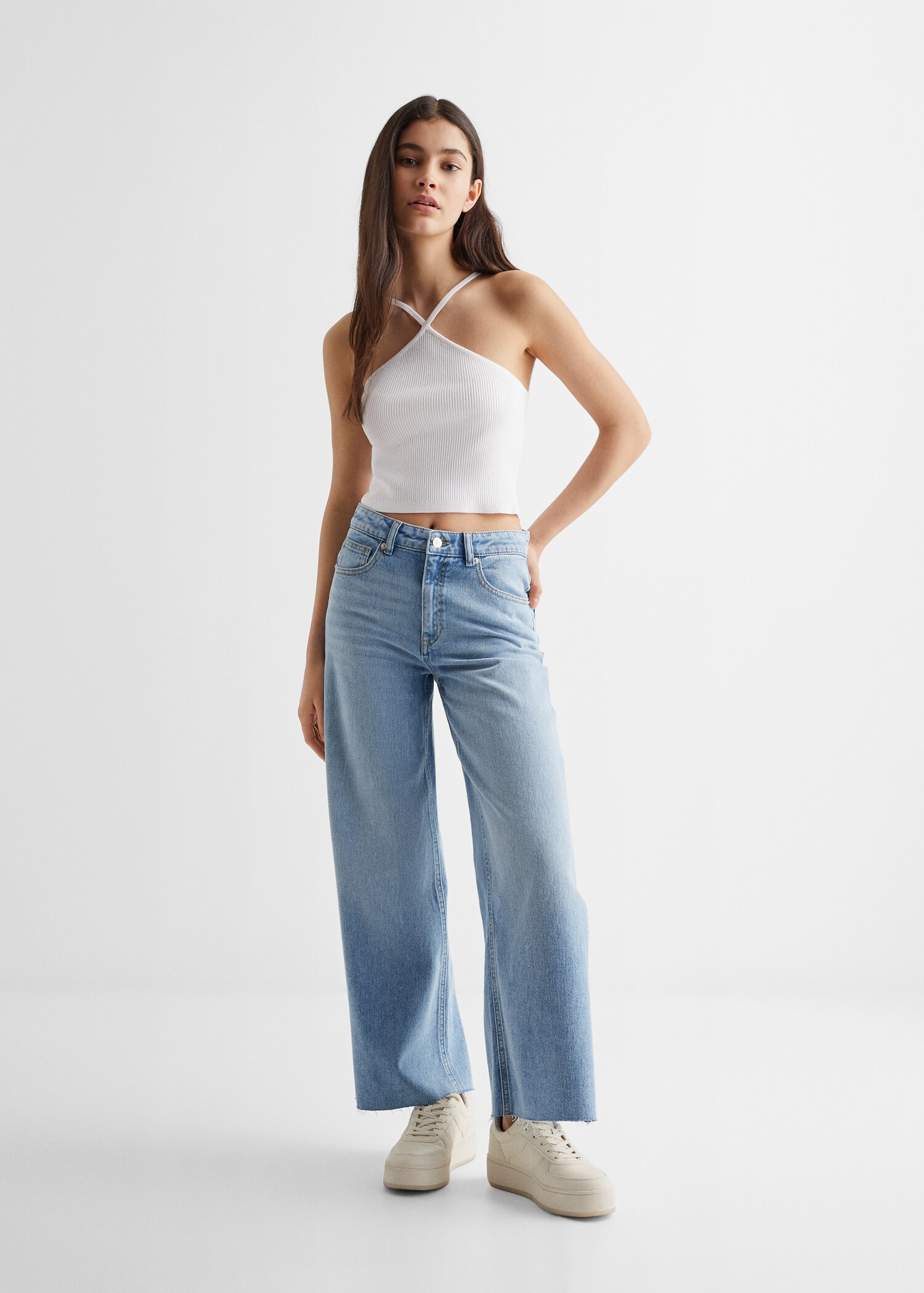 Ribbon cross-body top - General plane