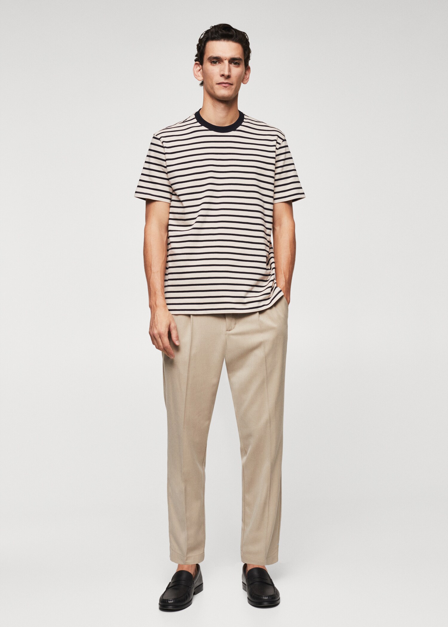 Striped cotton T-shirt - General plane