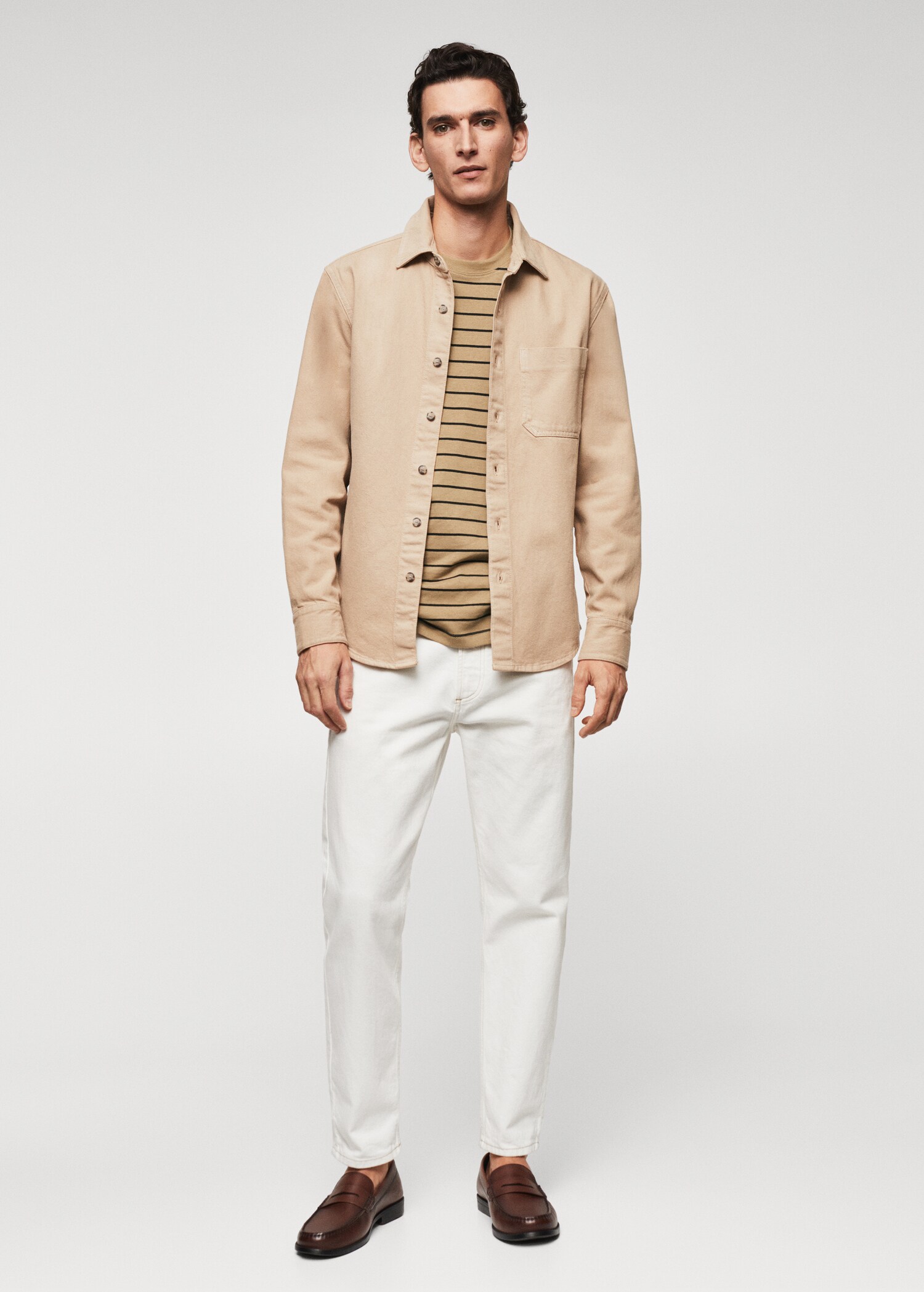 Striped cotton T-shirt - General plane
