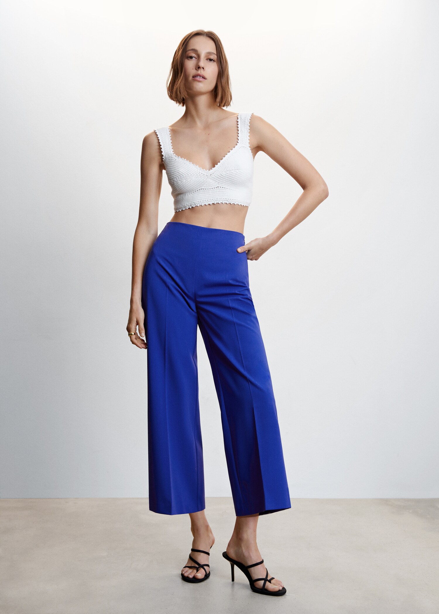 Straight culotte trousers - General plane