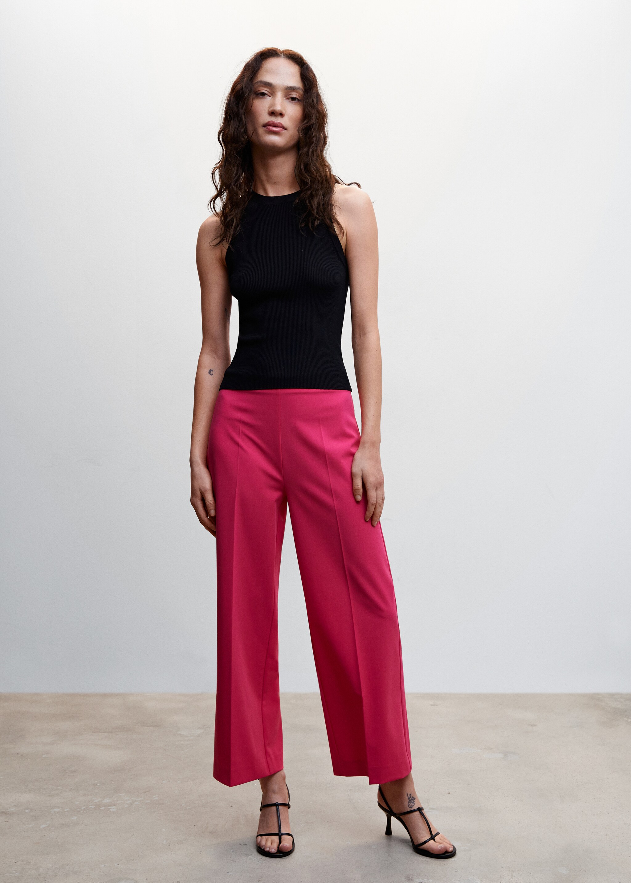 Straight culotte trousers - General plane