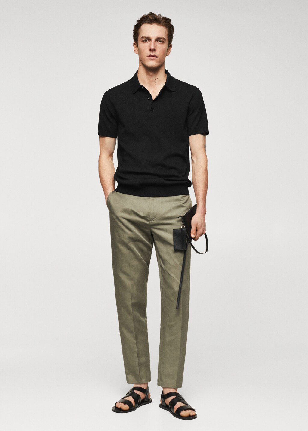 Fine knit polo shirt Men MANGO OUTLET United Kingdom