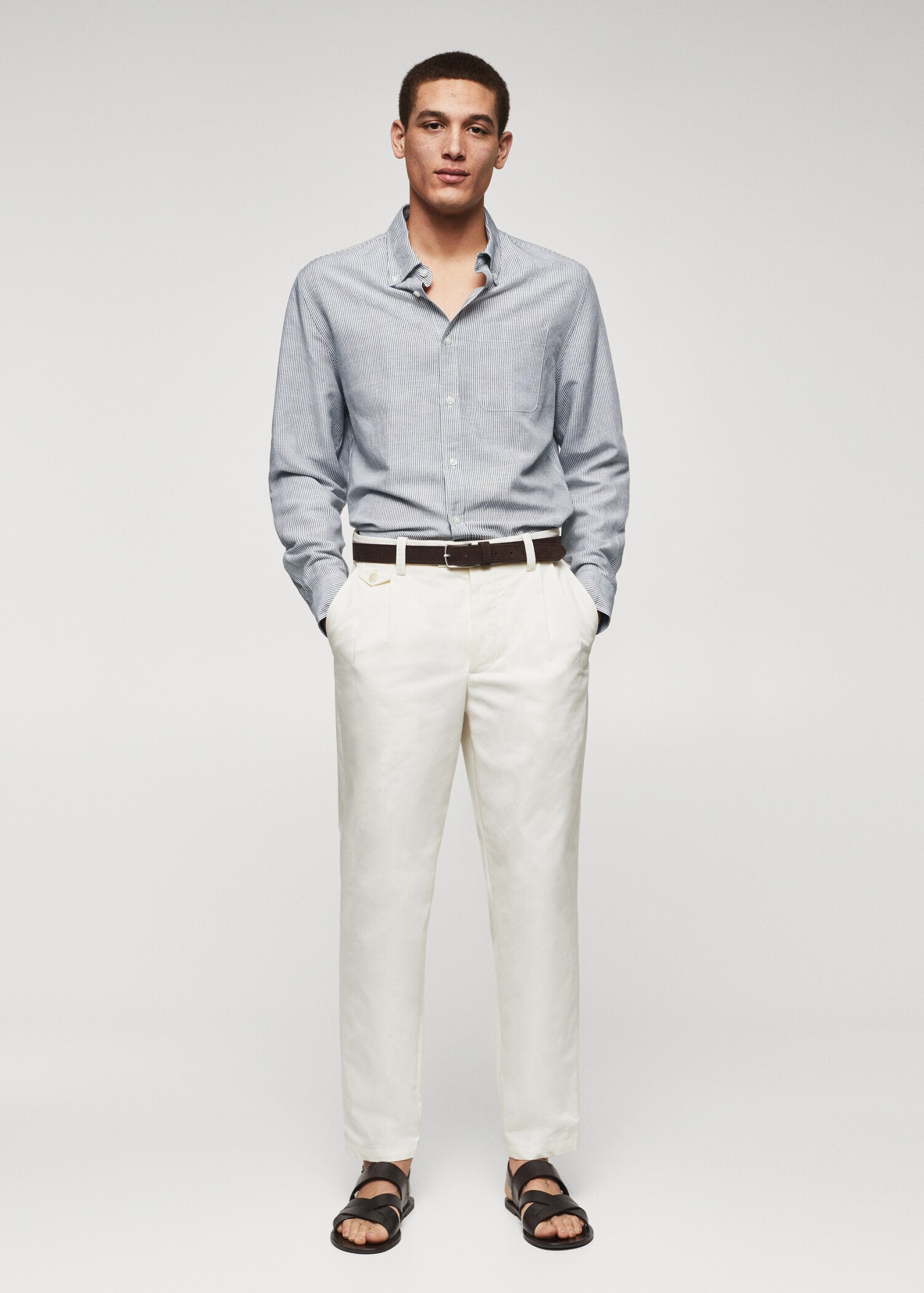 Camisa oversize rayas - Plano general
