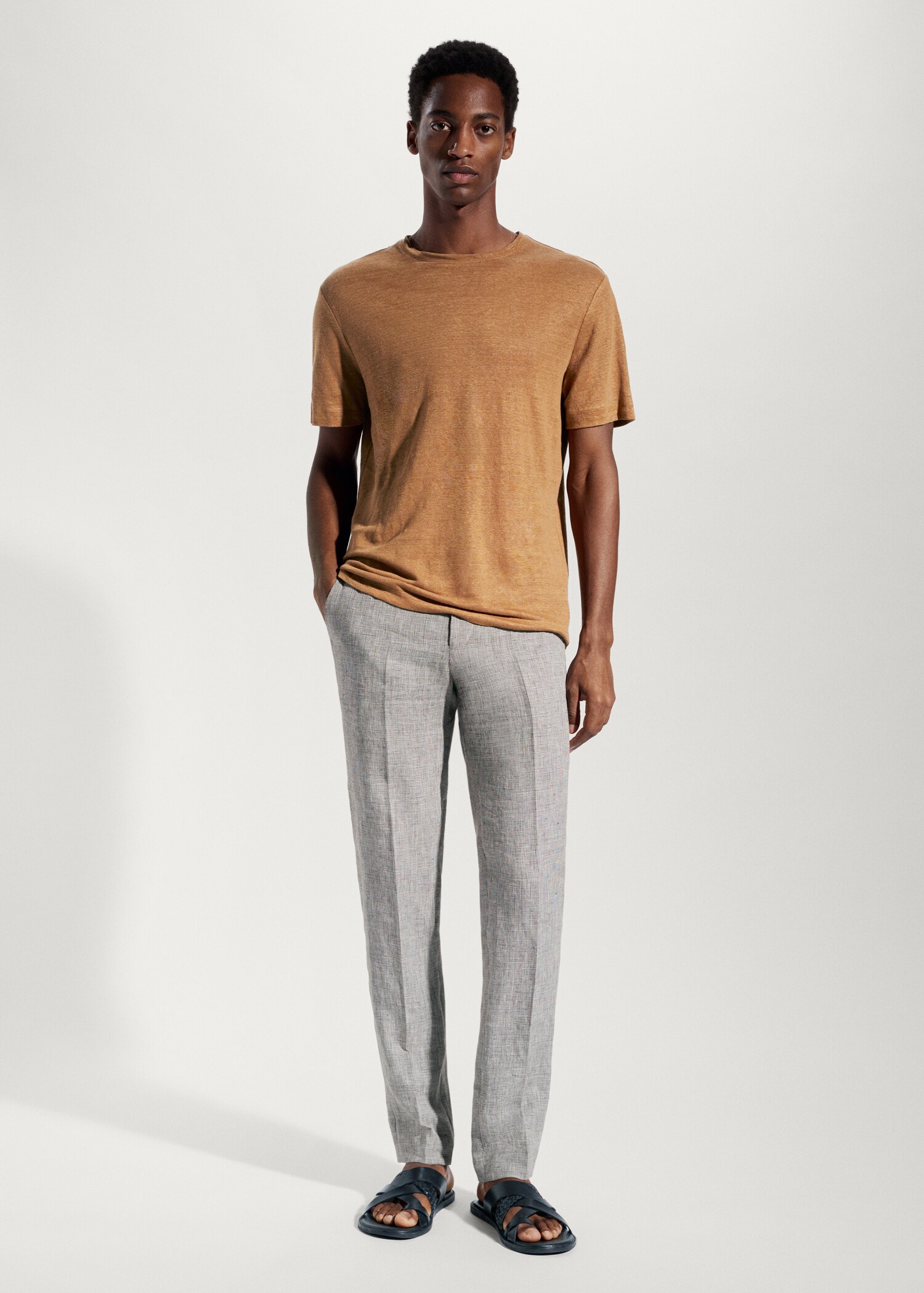 Μπλούζα Slim Fit 100% λινό - Γενικό πλάνο