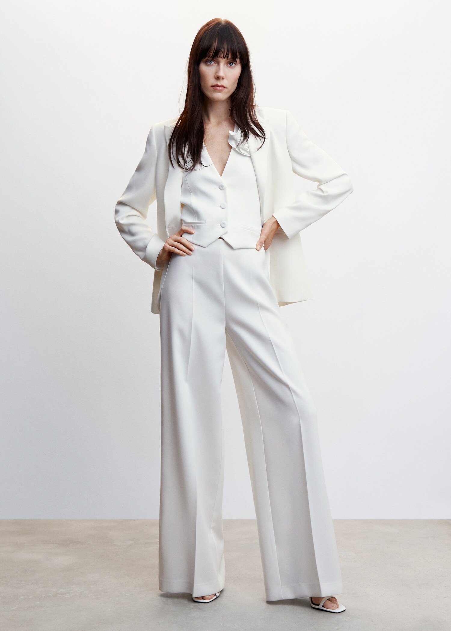 Straight-fit suit blazer - General plane