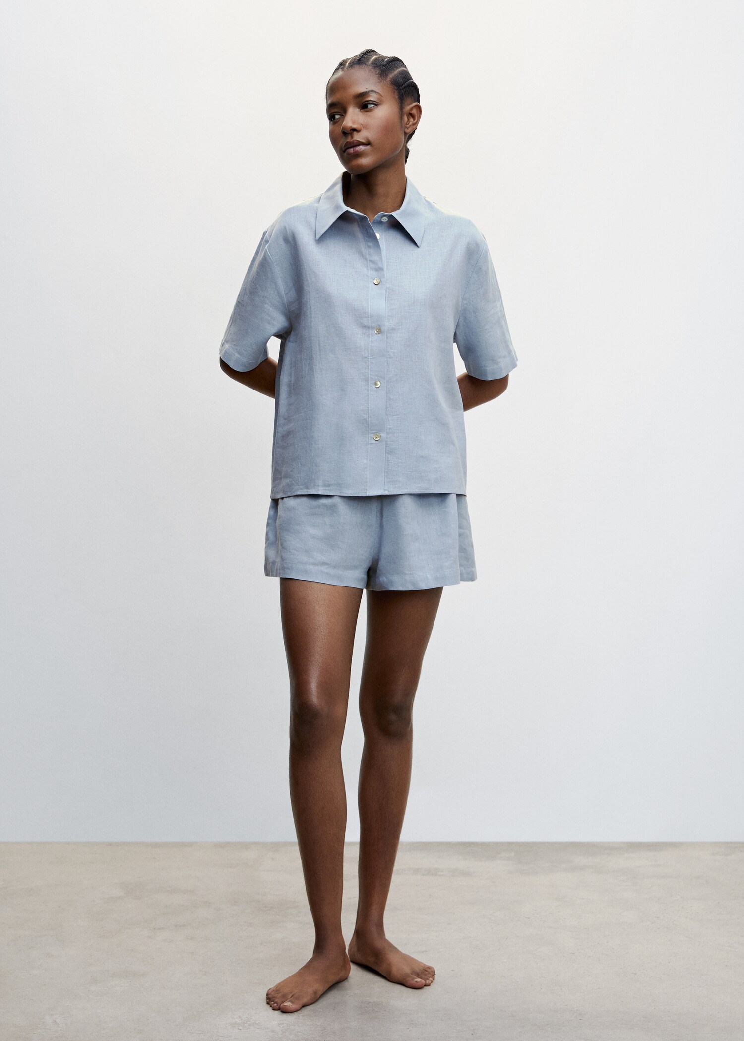 Short pyjama lin - Plan général