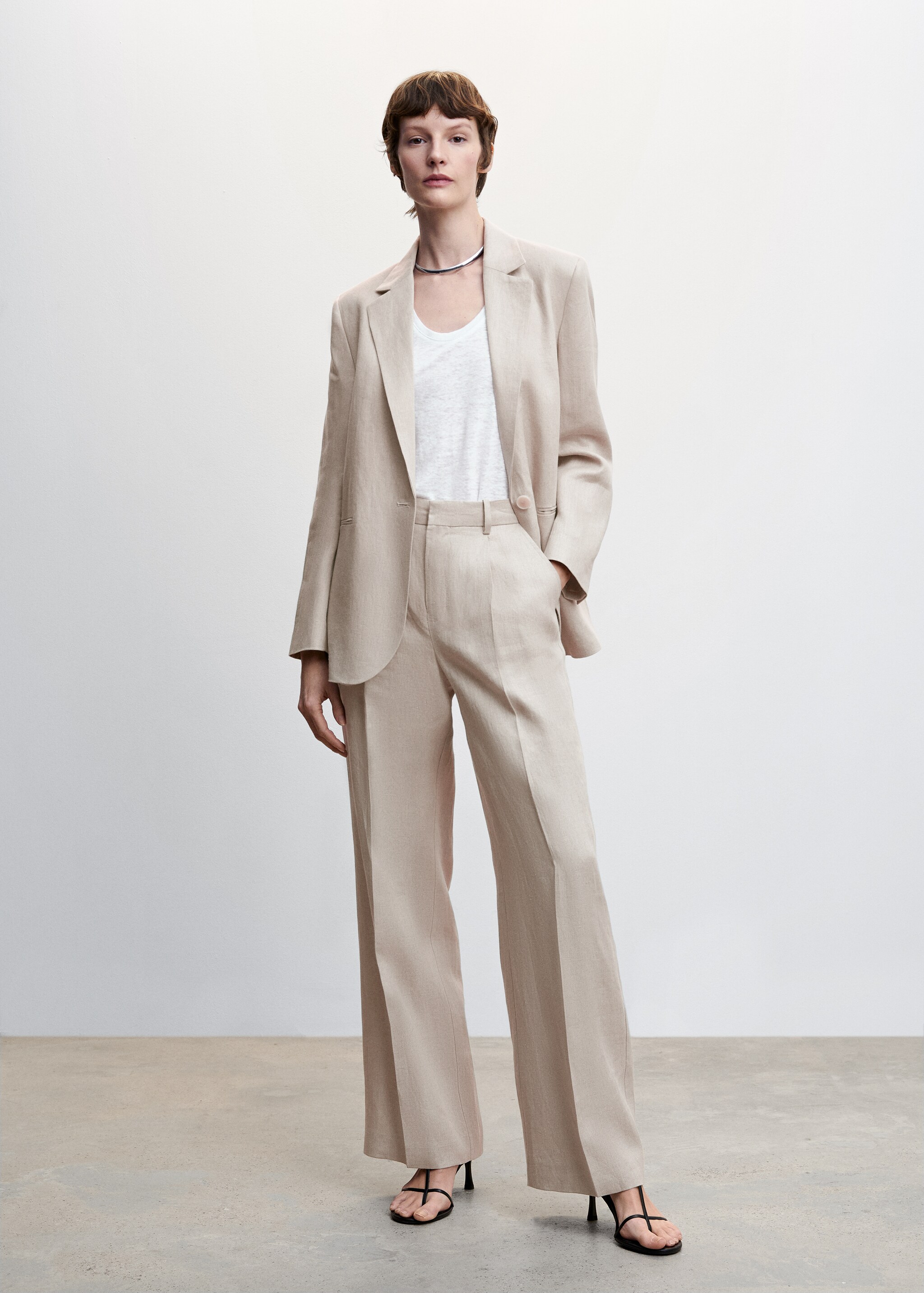 Linen suit trousers - General plane