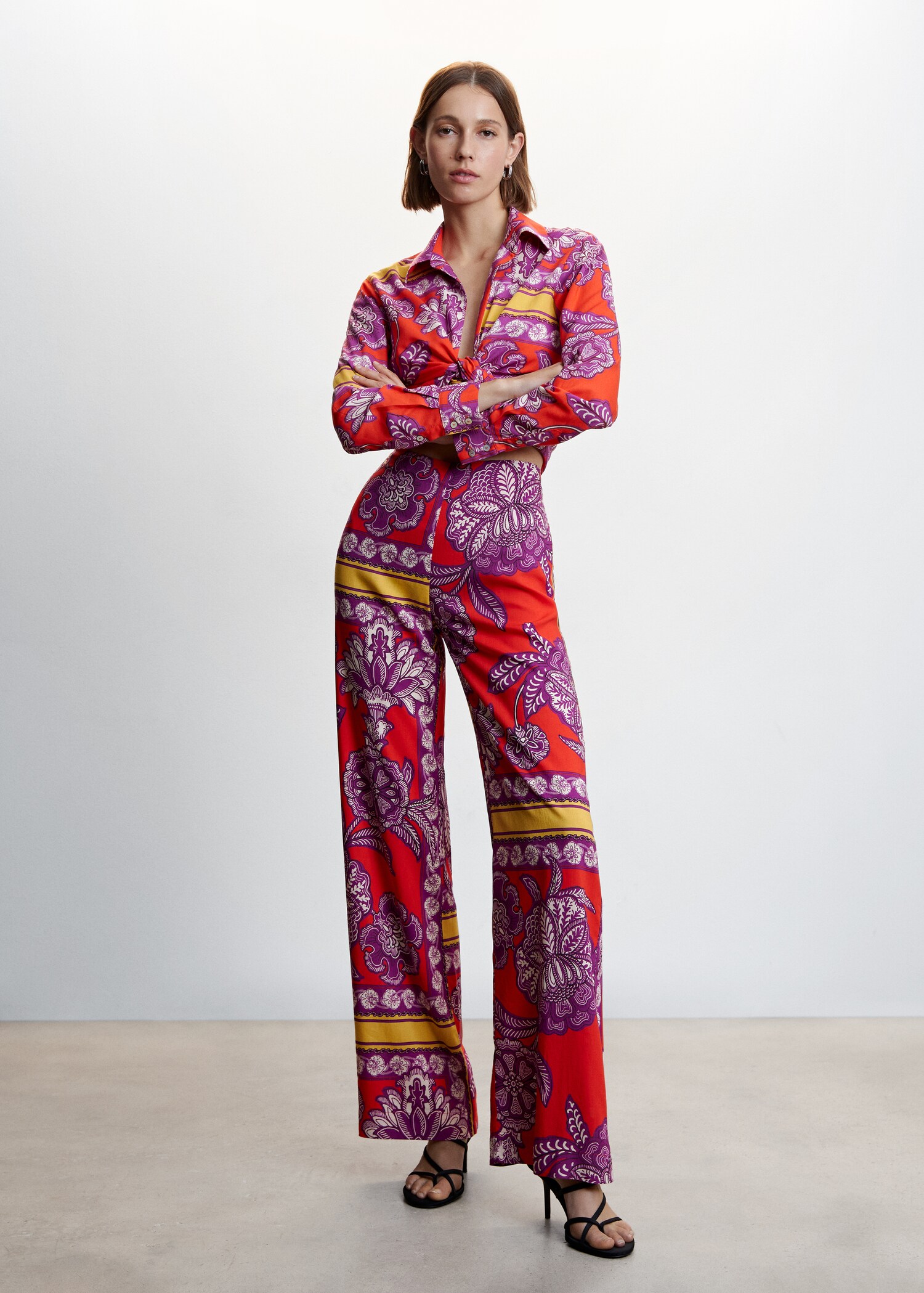 Camisa estampada lazo - Plano general