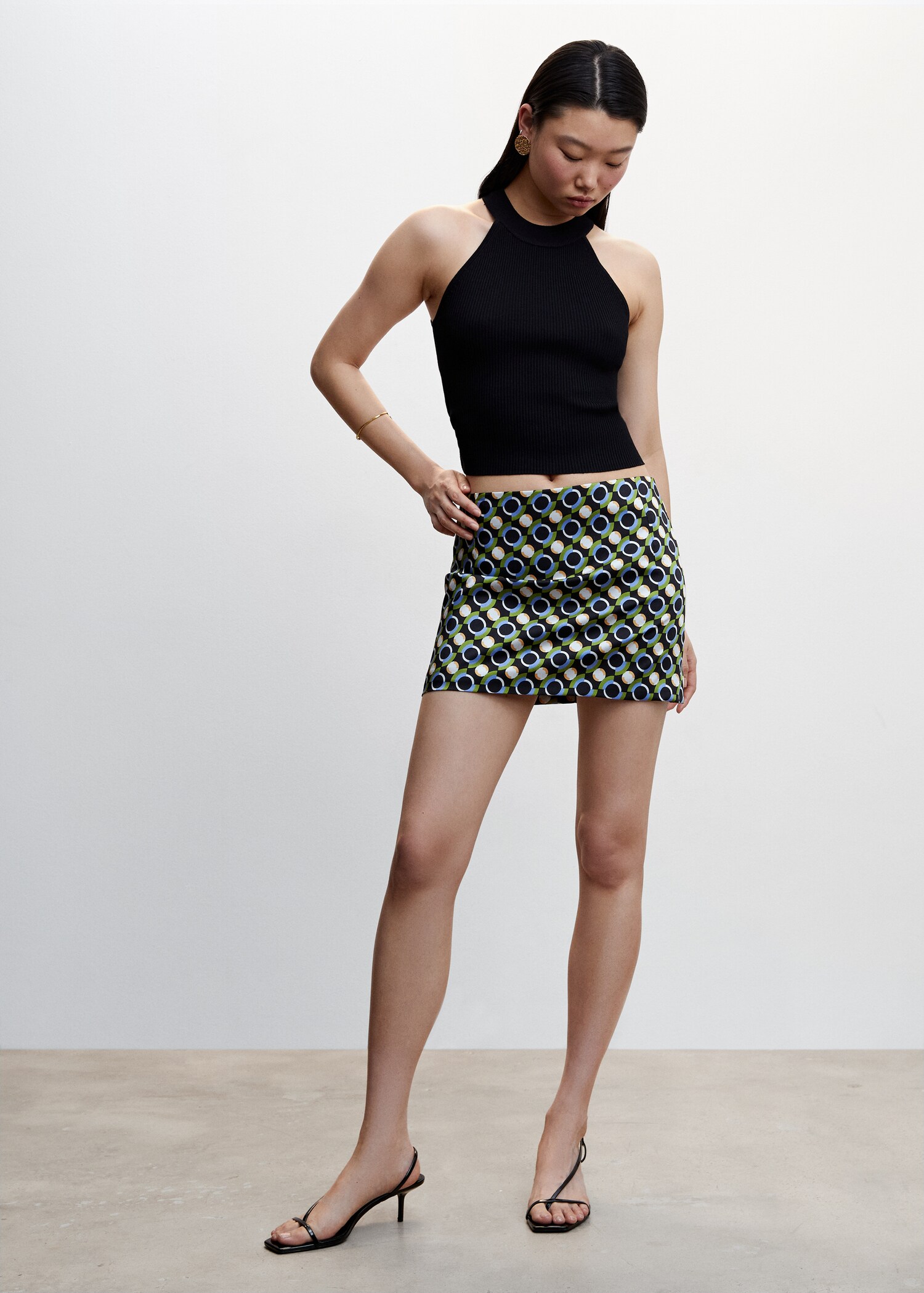 Printed miniskirt - General plane