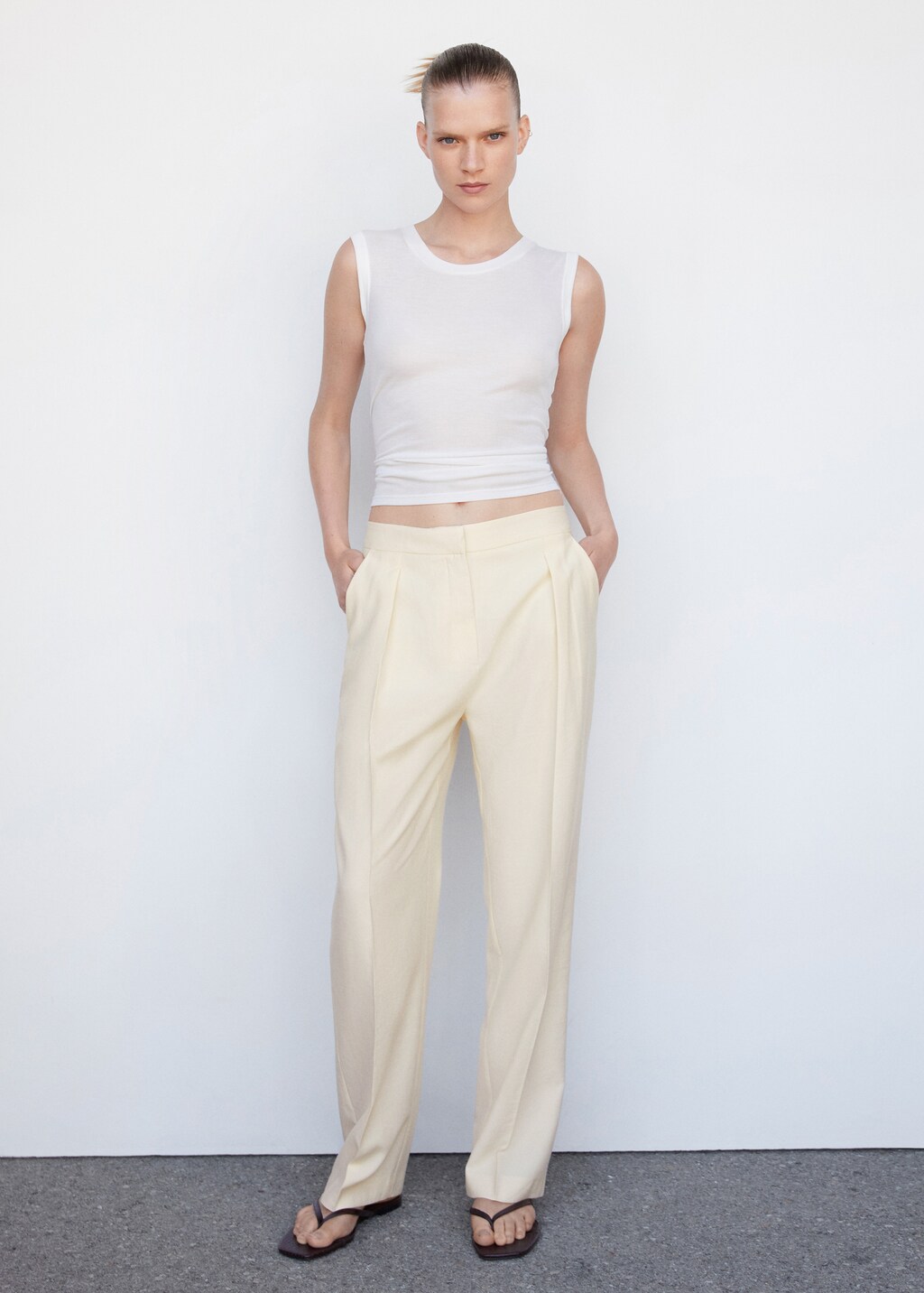Openwork knit pants - Women | MANGO OUTLET USA