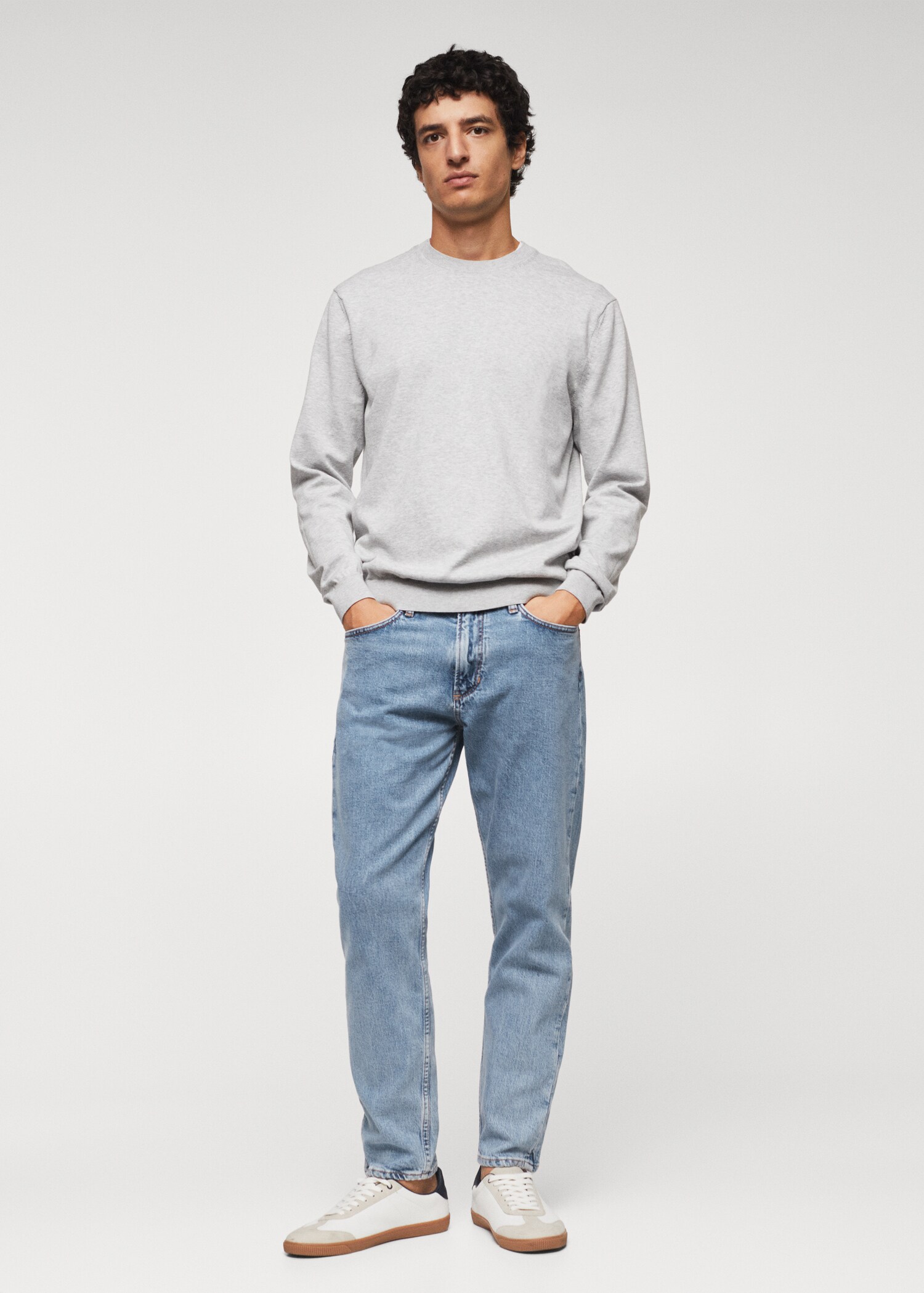 Ben tapered cropped jeans - General plane