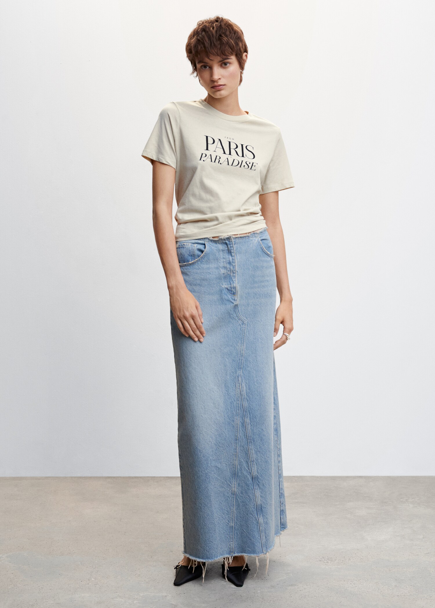 Printed cotton shirt - General plane