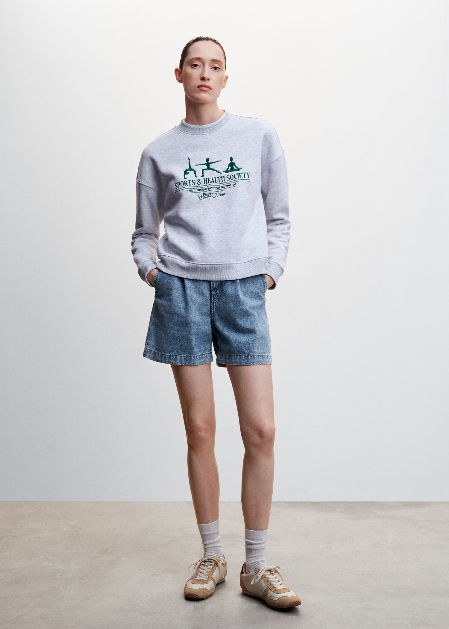 Slouchy-Bundfaltenshorts - Allgemeine Ansicht
