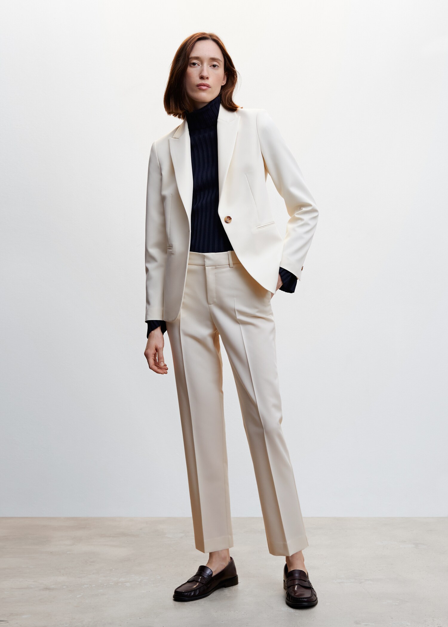 Fitted suit blazer - General plane