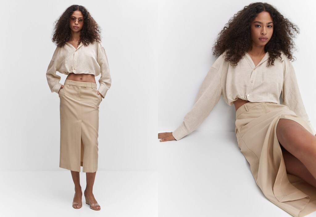Parachute skirt with cargo pockets - Women | MANGO OUTLET USA