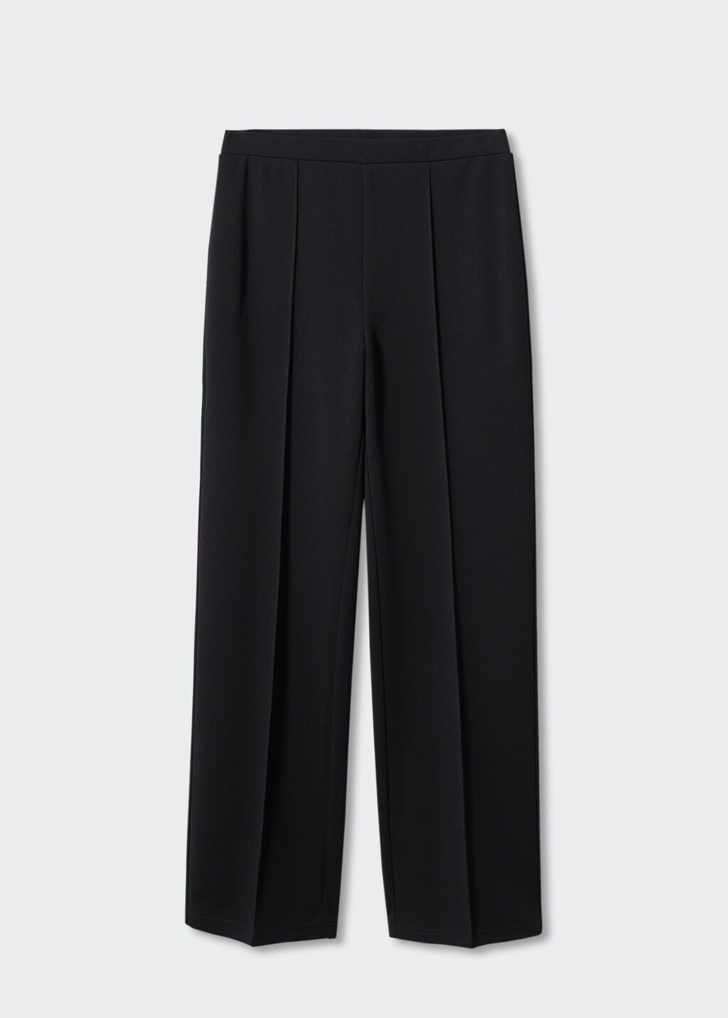 Seam-detail straight-fit trousers