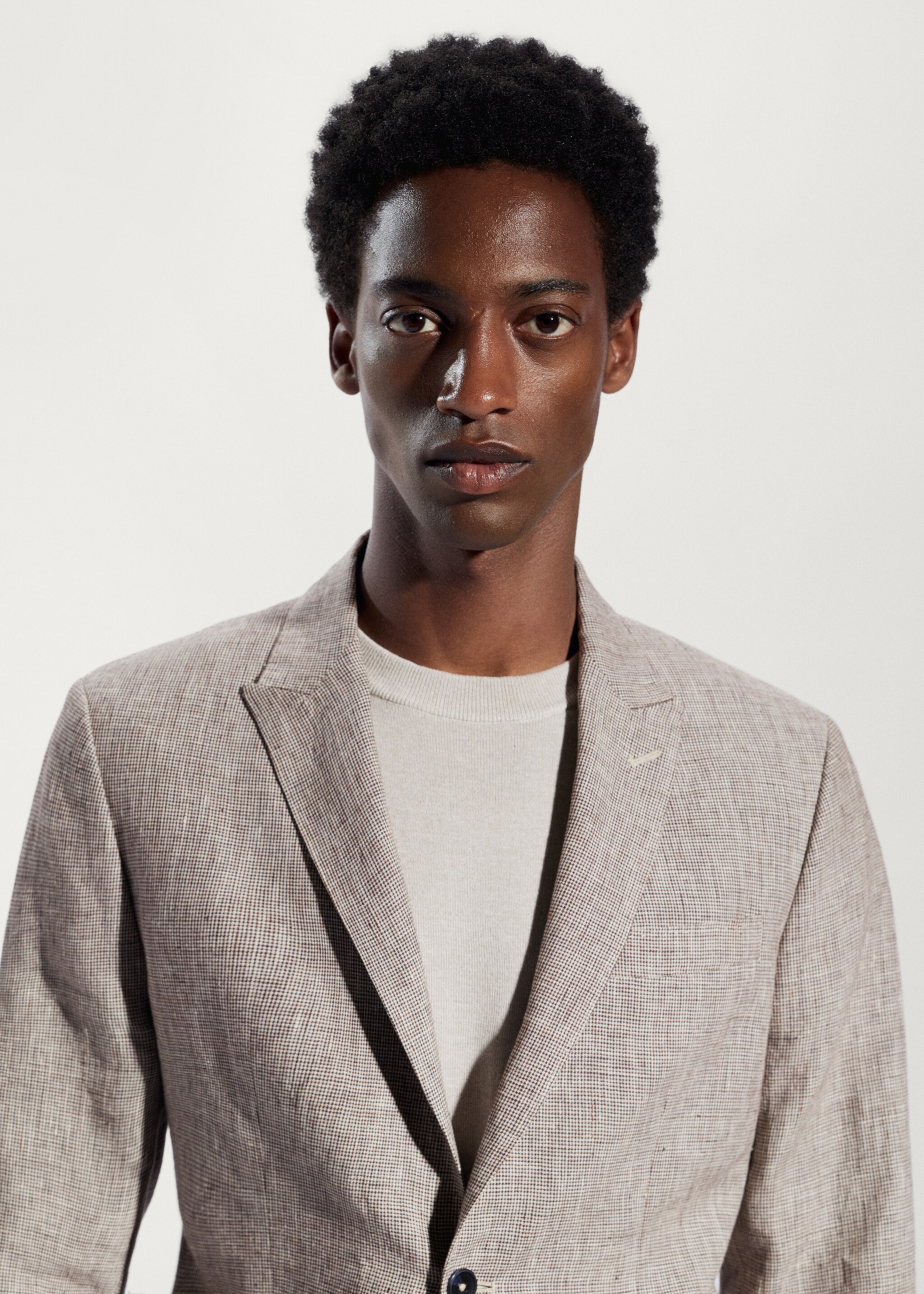 Blazer suit 100% linen - Details of the article 1
