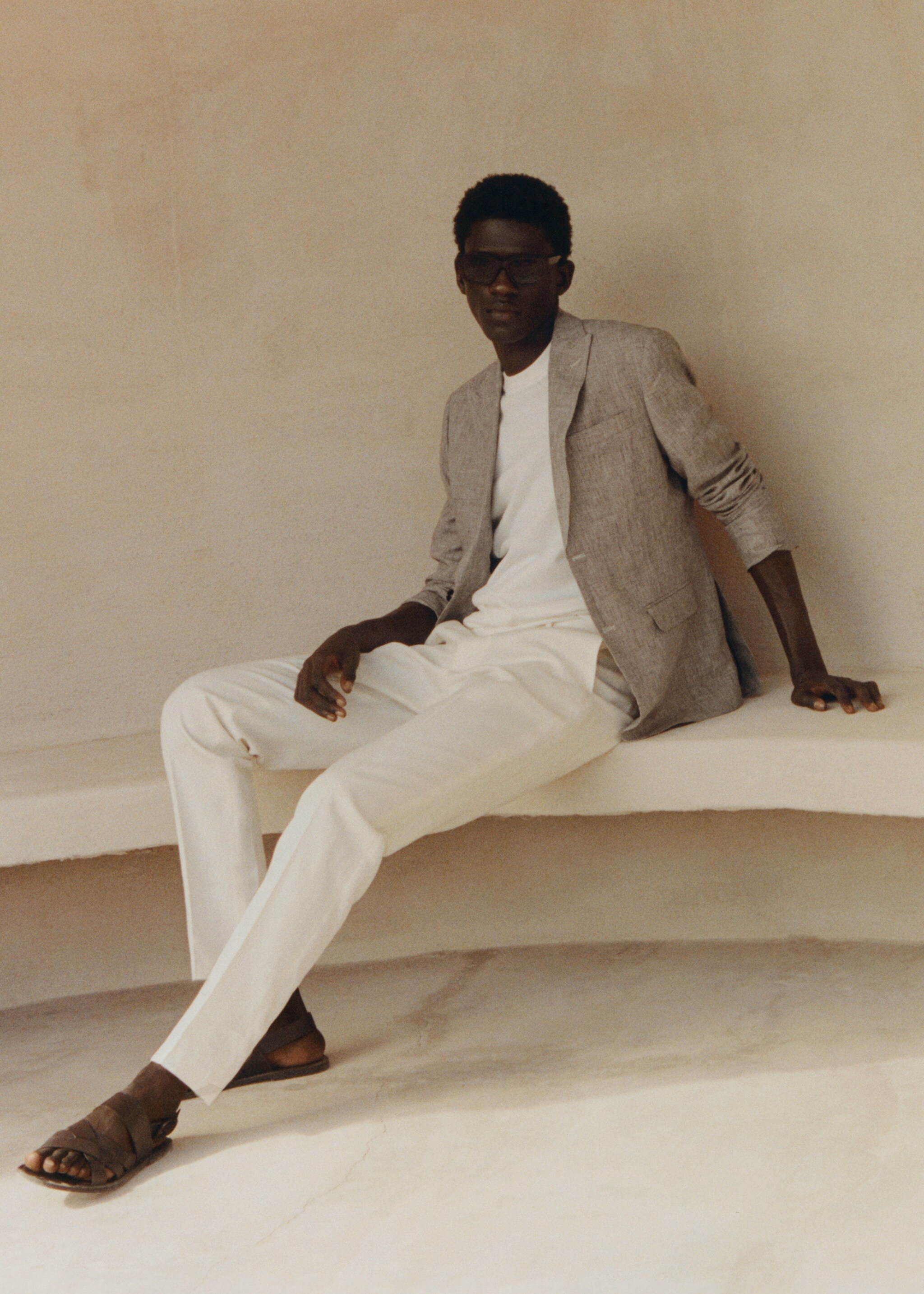 Blazer suit 100% linen - Details of the article 5
