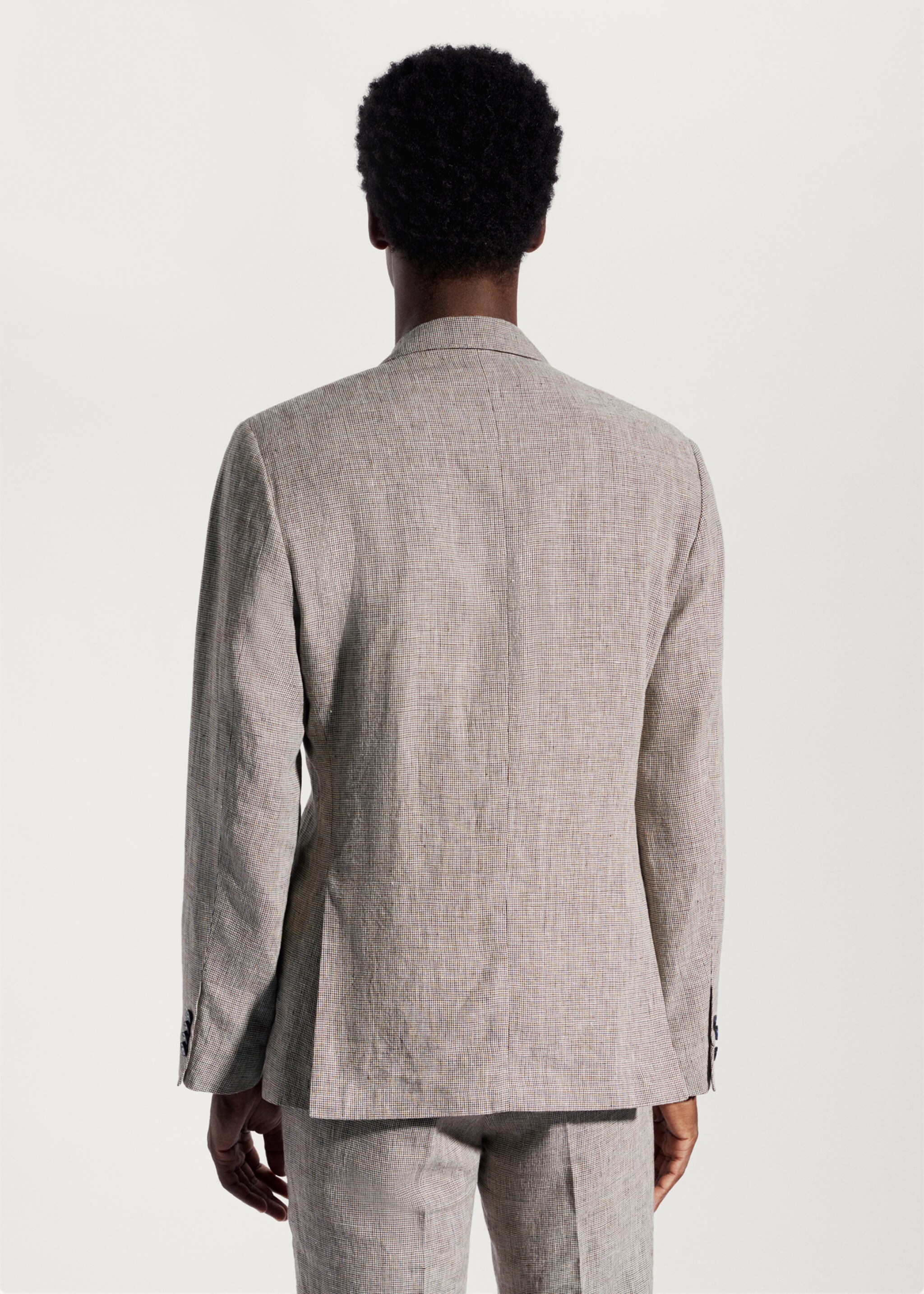 Blazer suit 100% linen - Reverse of the article